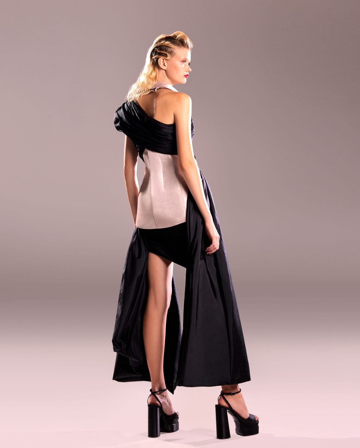 Taffeta Mini Black Skirt
