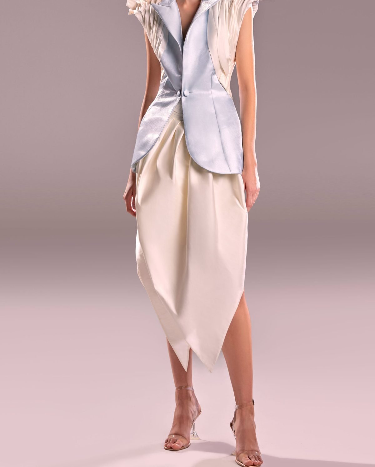 White Tulip Taffeta Skirt
