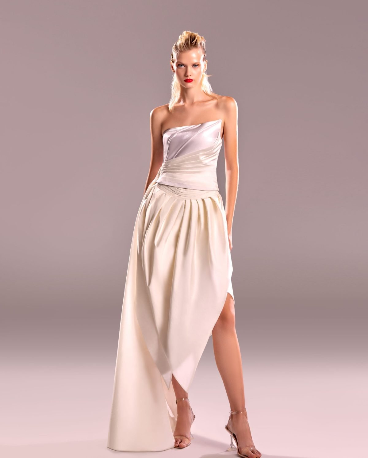 White Tulip Taffeta Skirt