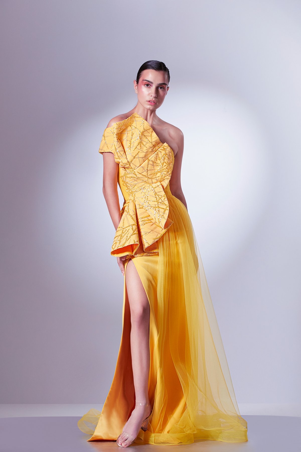 One Shoulder Laced Dress