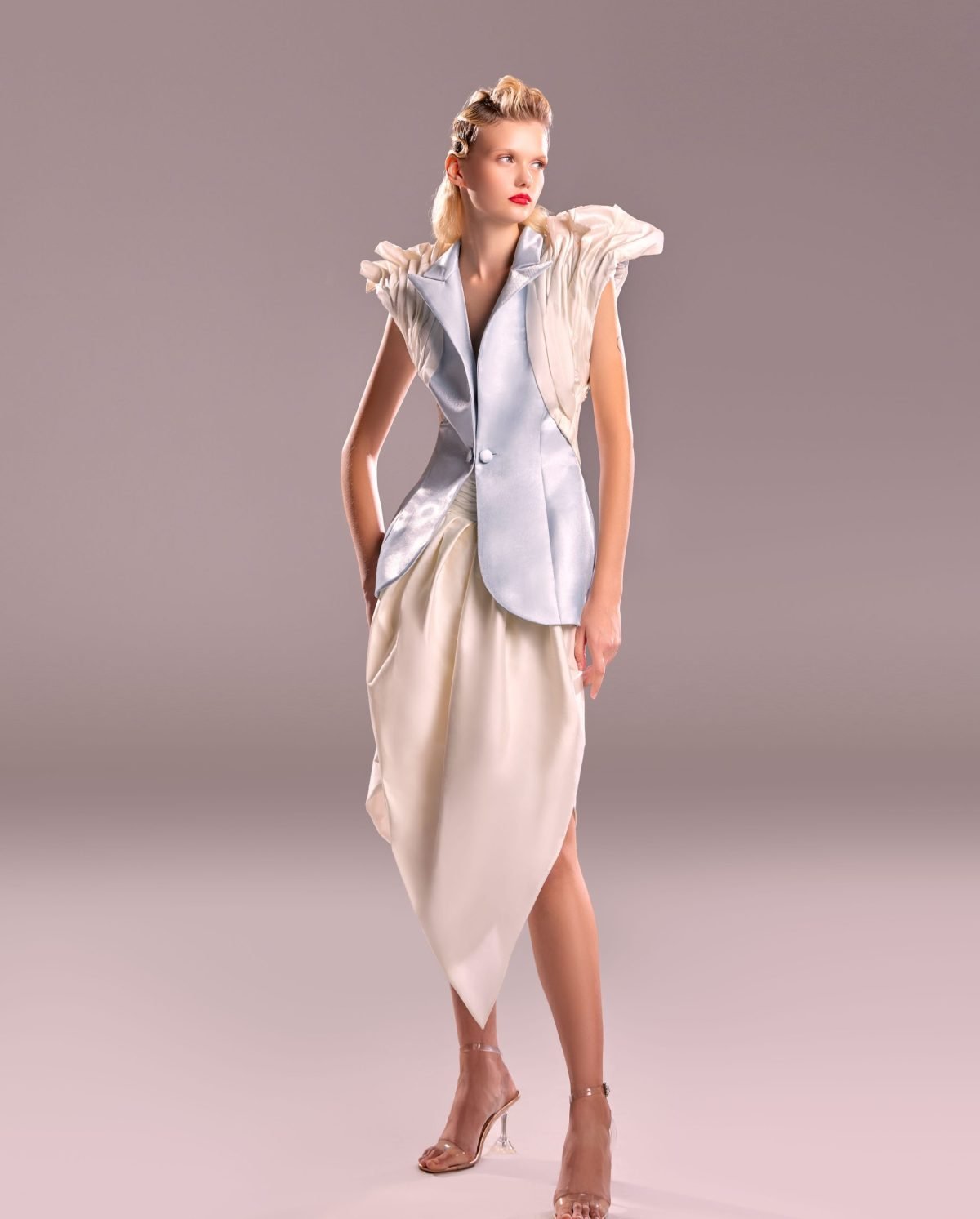 White Tulip Taffeta Skirt