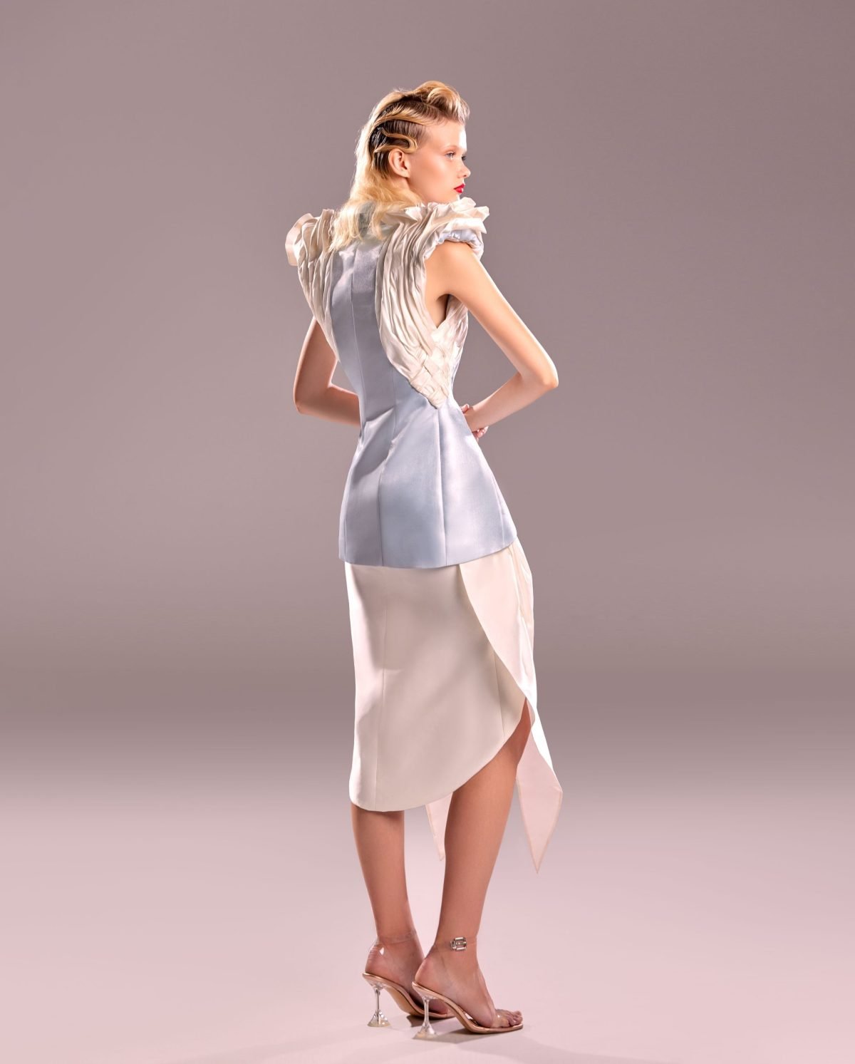 White Tulip Taffeta Skirt