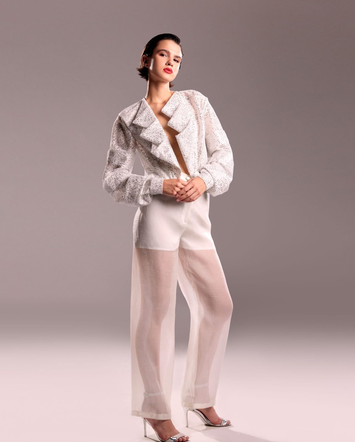Organza Sheer Pants