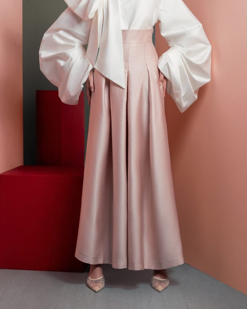 Chic Pink Wide-Leg Pants 