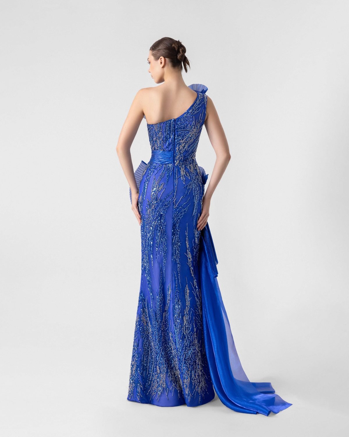 Sparkling Royal Blue Evening Dress