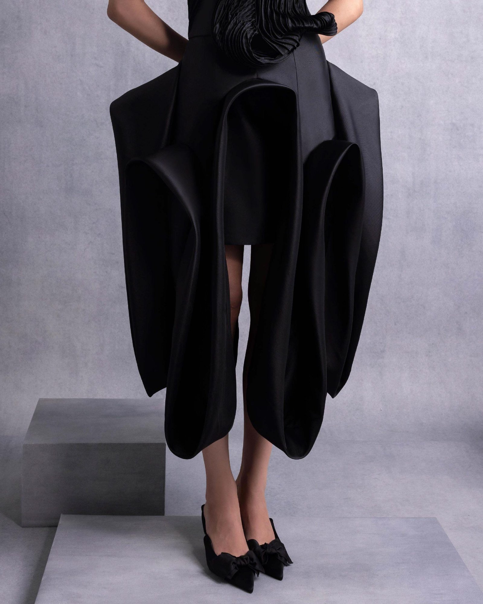 Structural High-Low Razmir Skirt