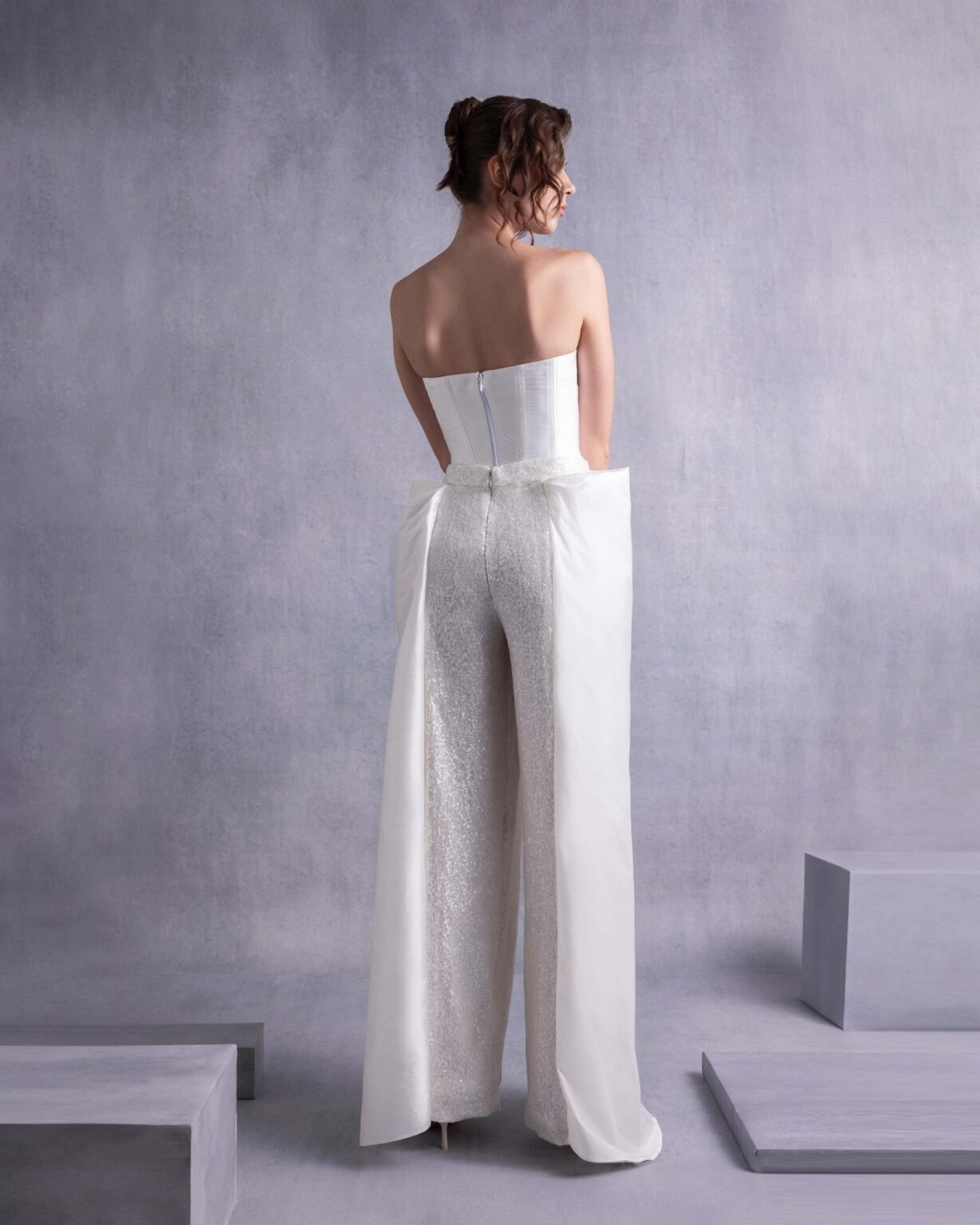 Heart Shaped Piqué Corset Top