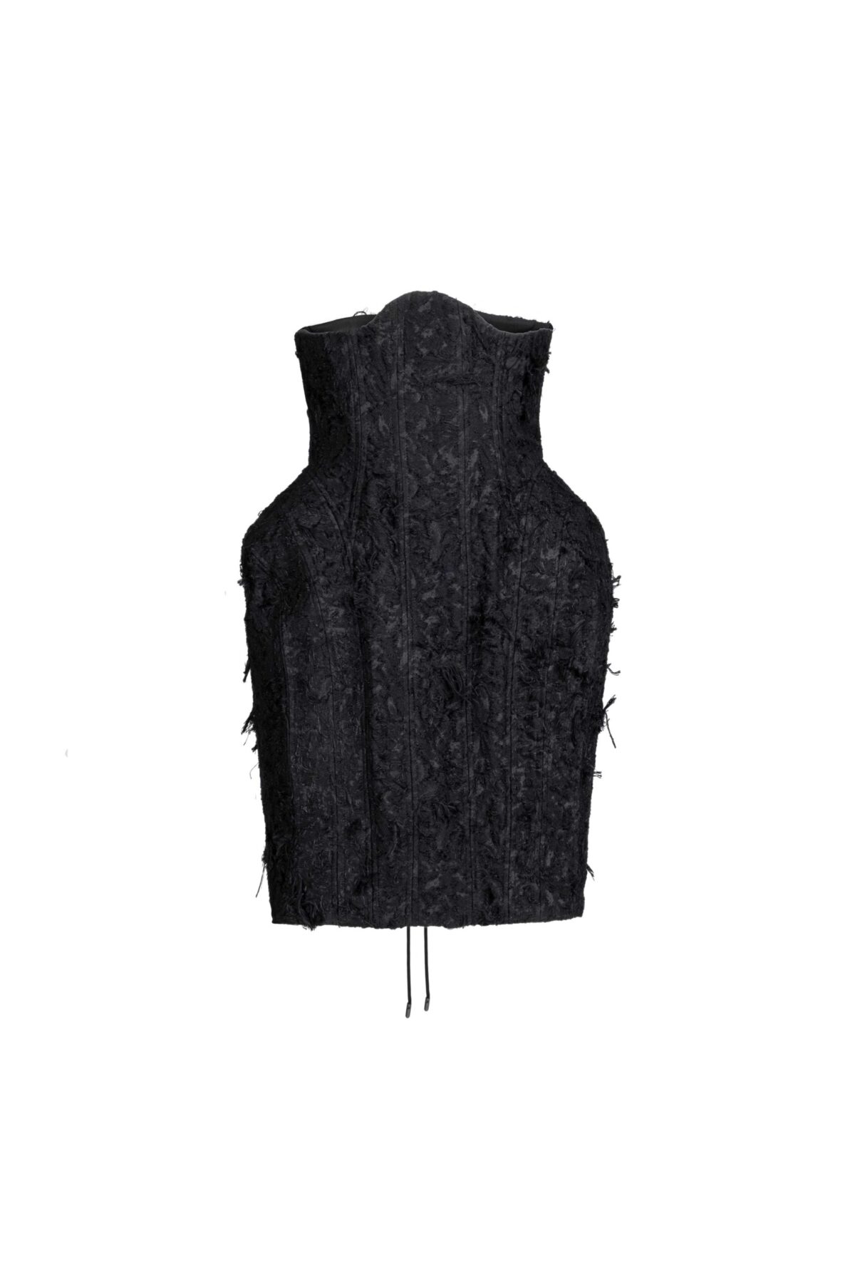 Jacquard Corset Skirt-dress with Lace-Up Back