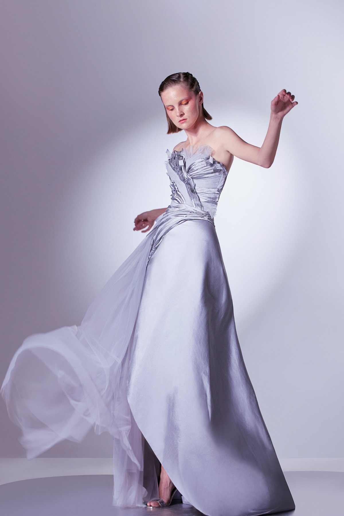 Strapless Draped Dress