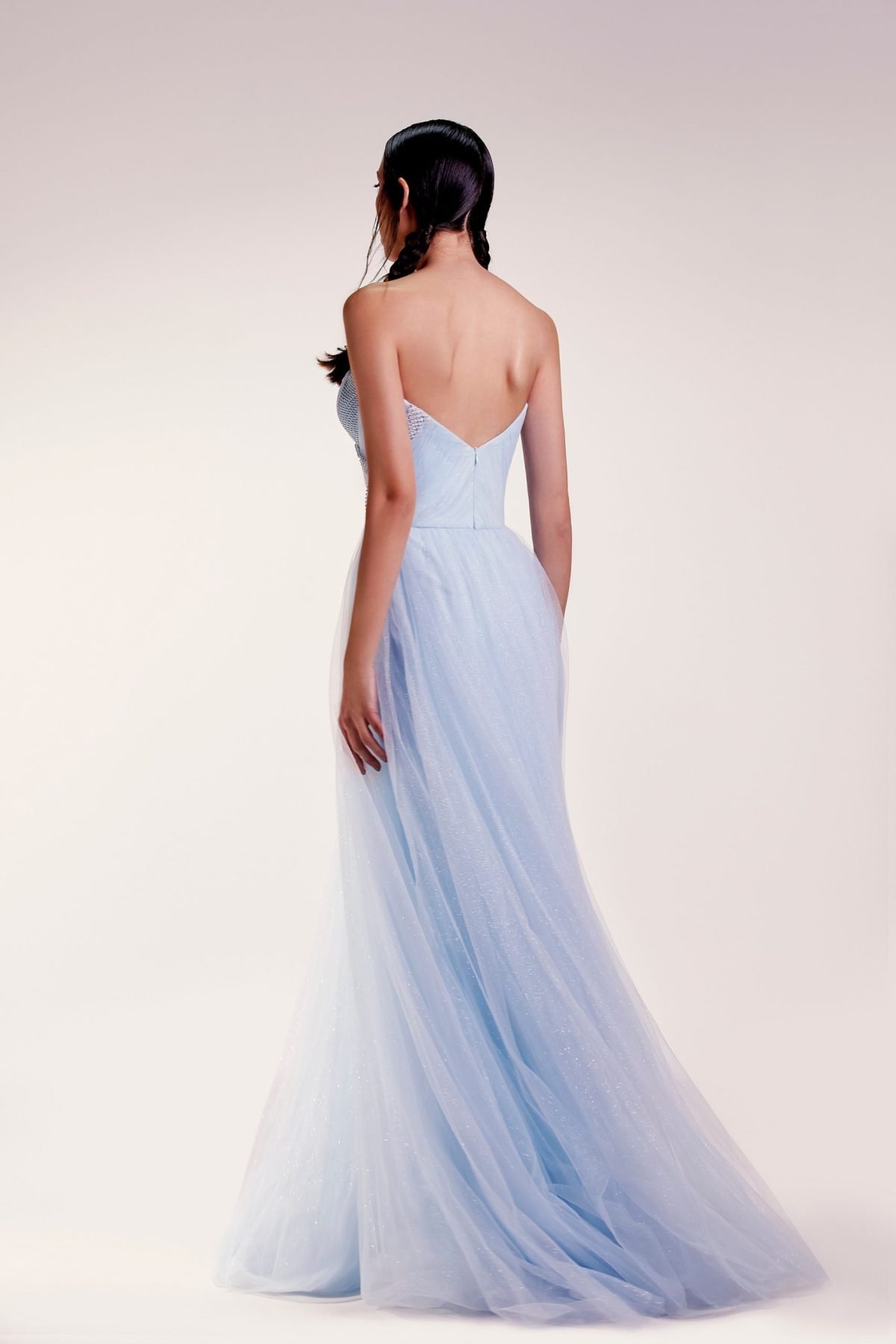 Sweetheart Metallic Tulle Dress