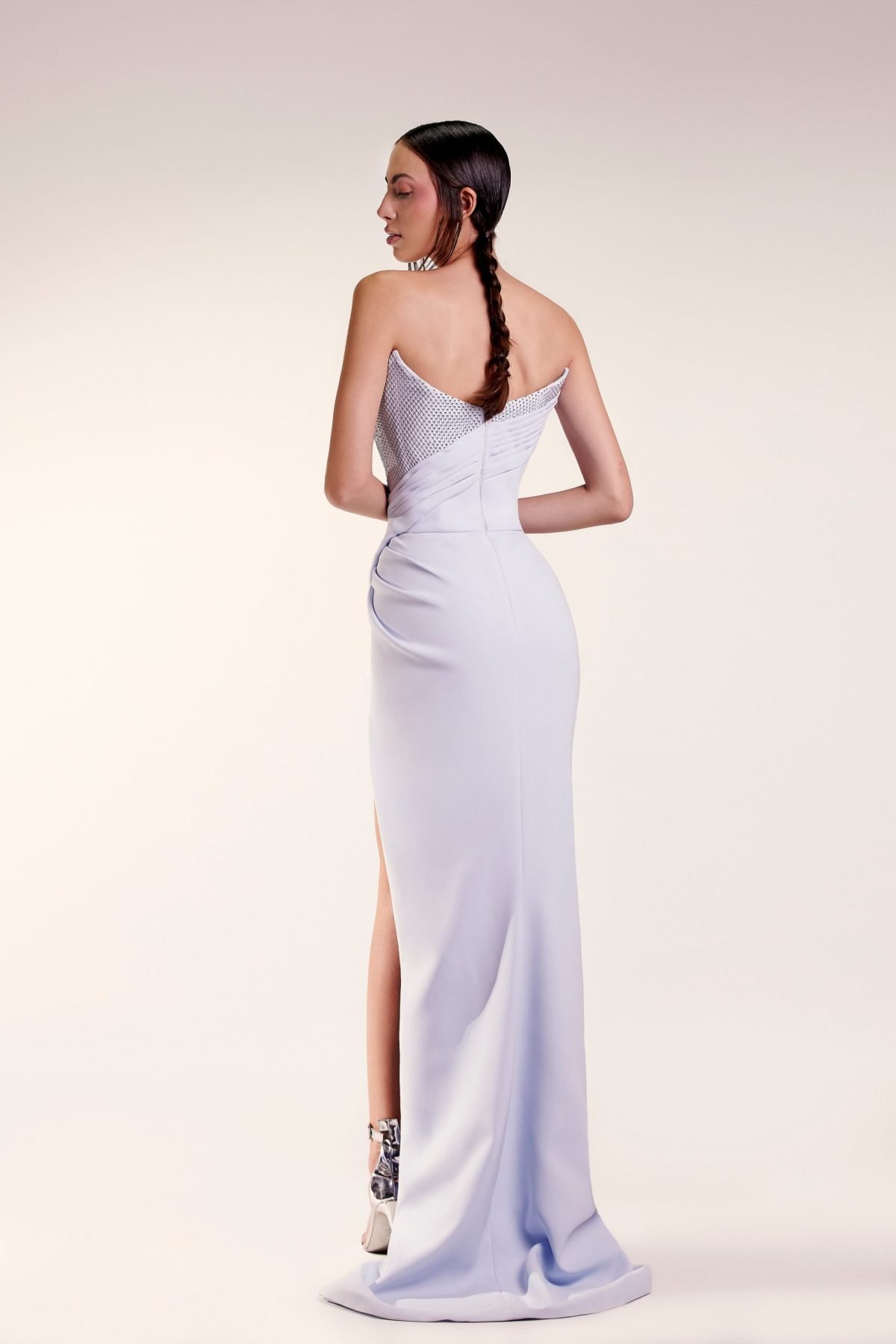 Modern Corset Blue Dress
