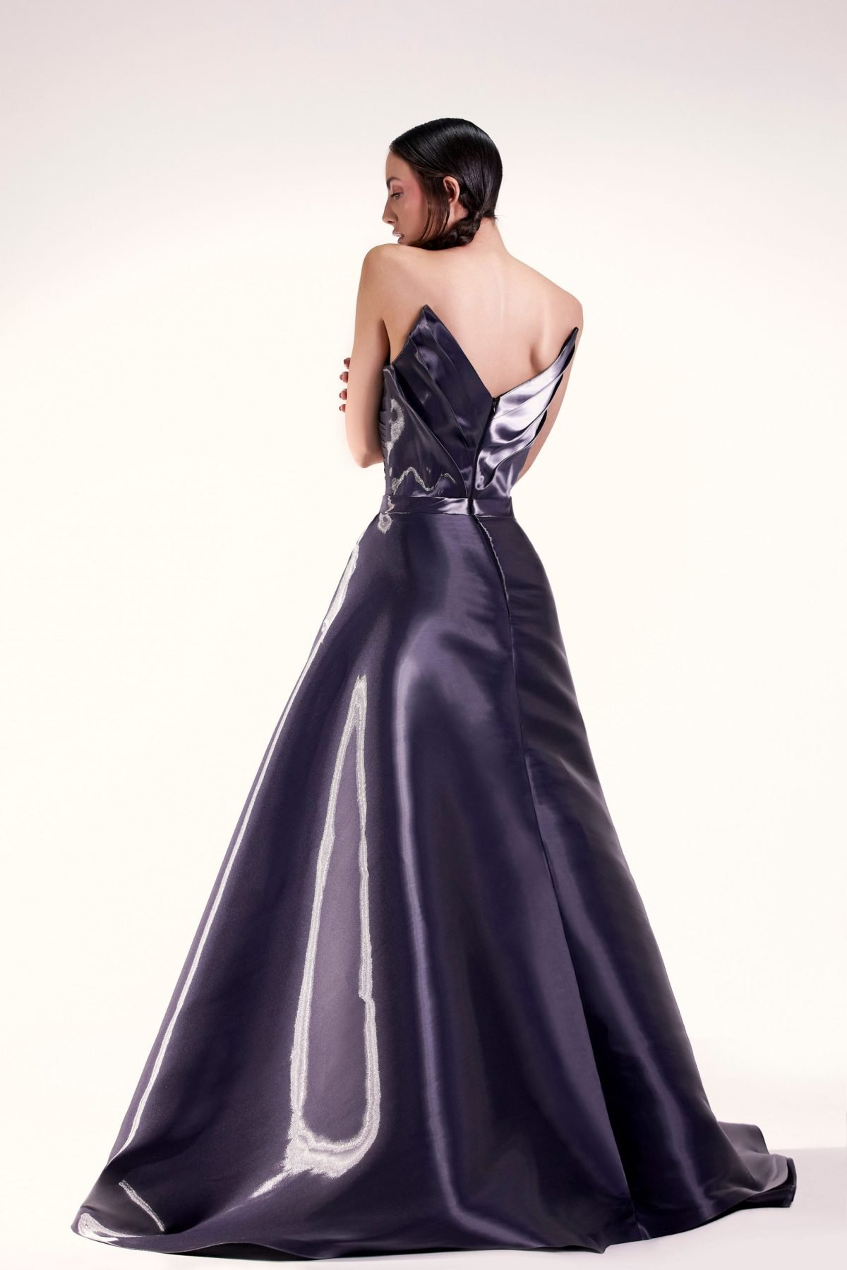 Anthracide Metallic Corset Dress