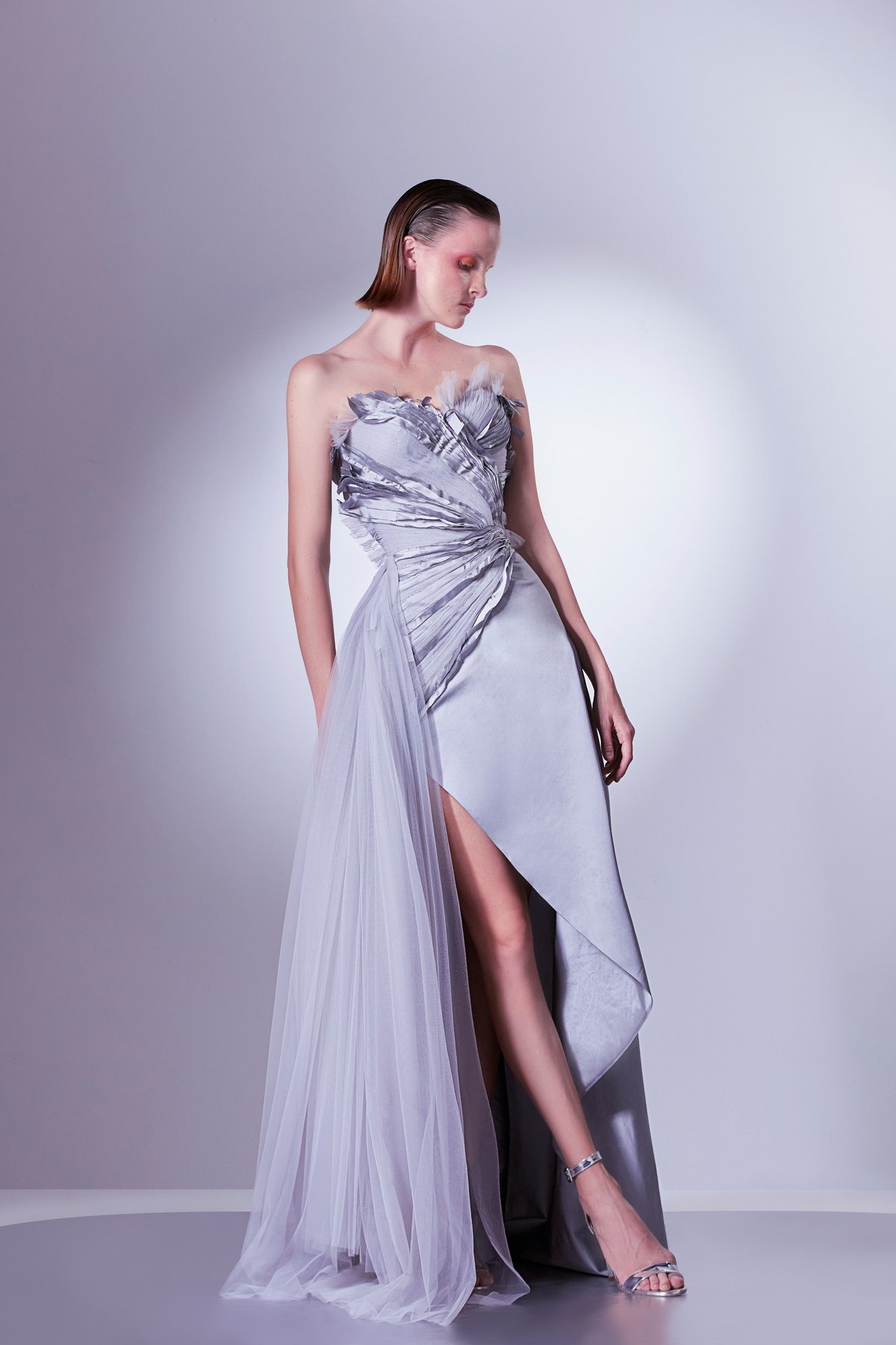 Strapless Draped Dress