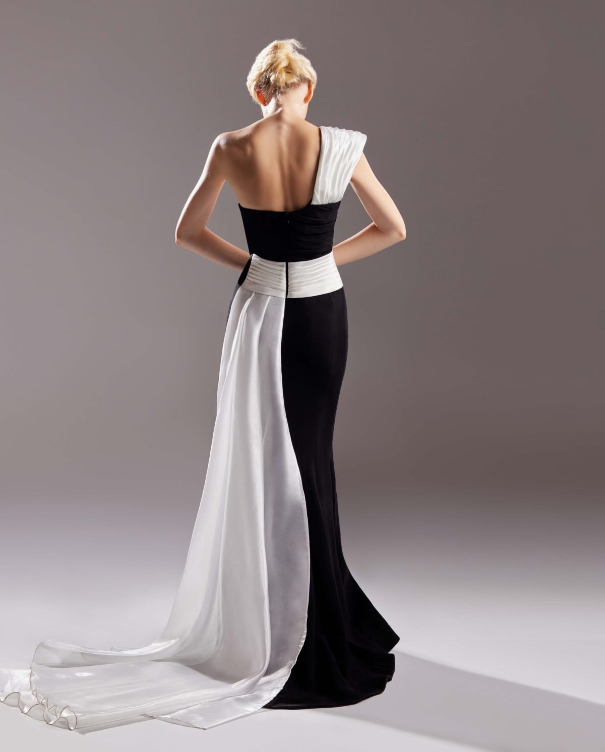 Black and White Mermaid Dress