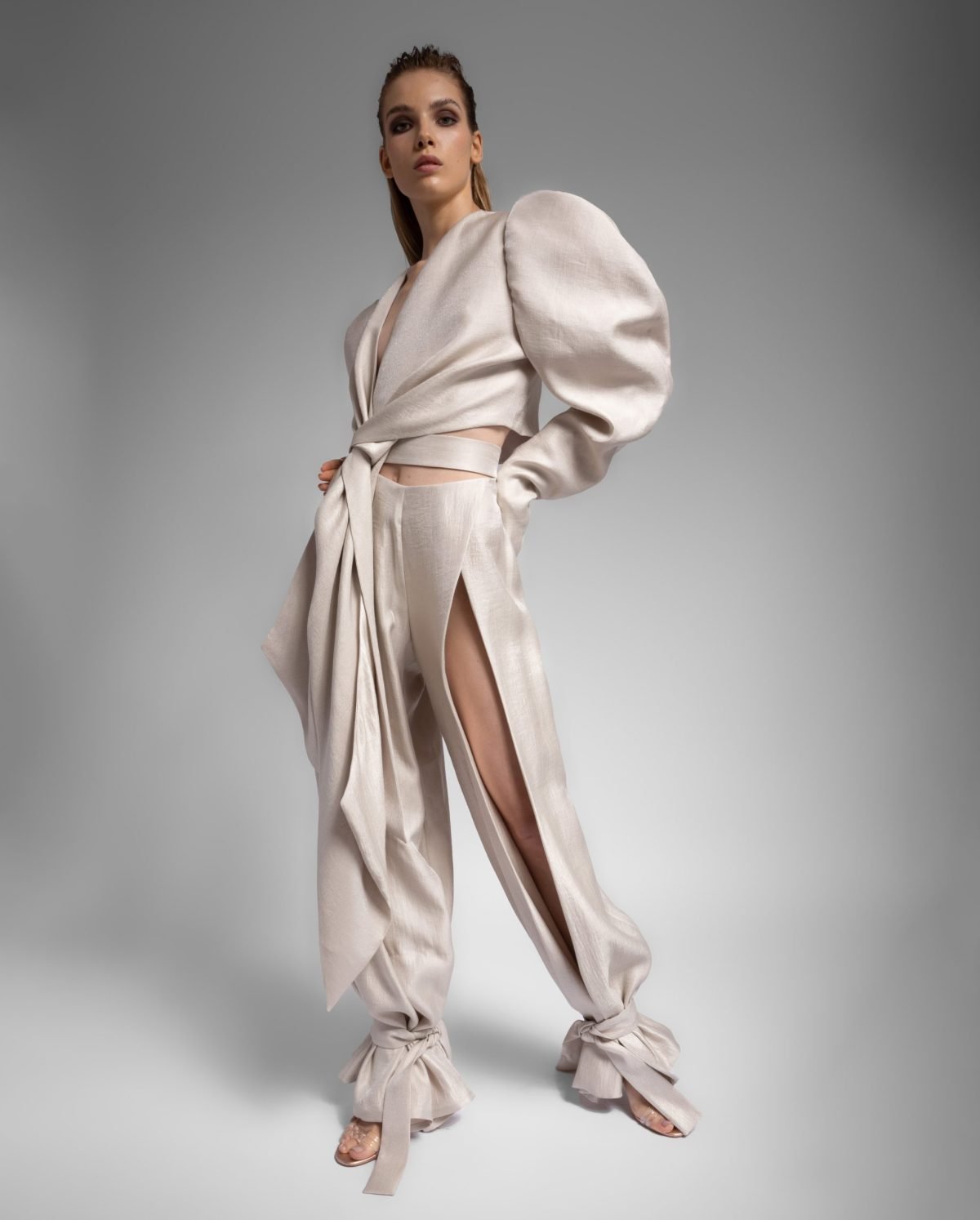 Oversized Metallic Top
