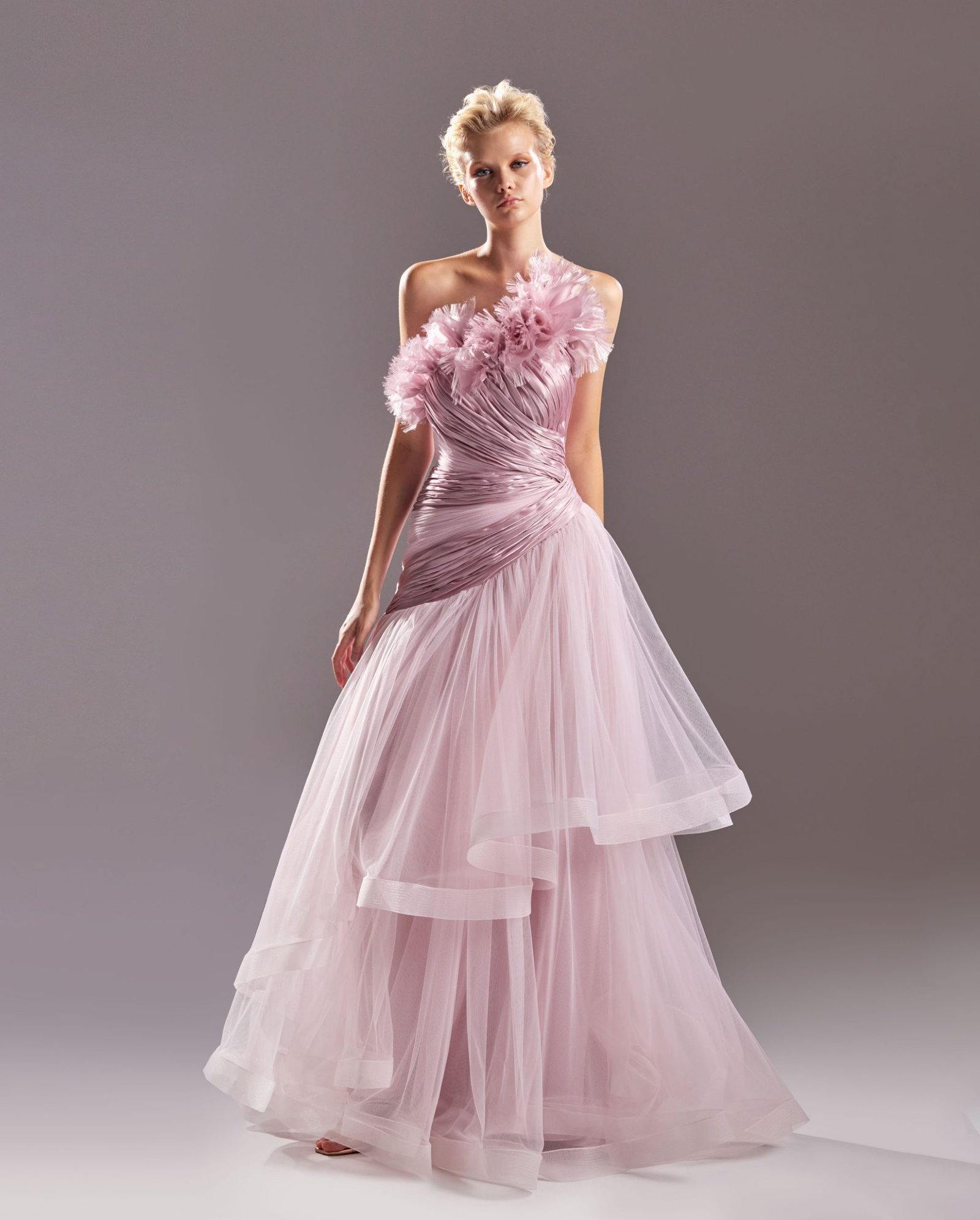 Voluminous Two Toned Pink Dress