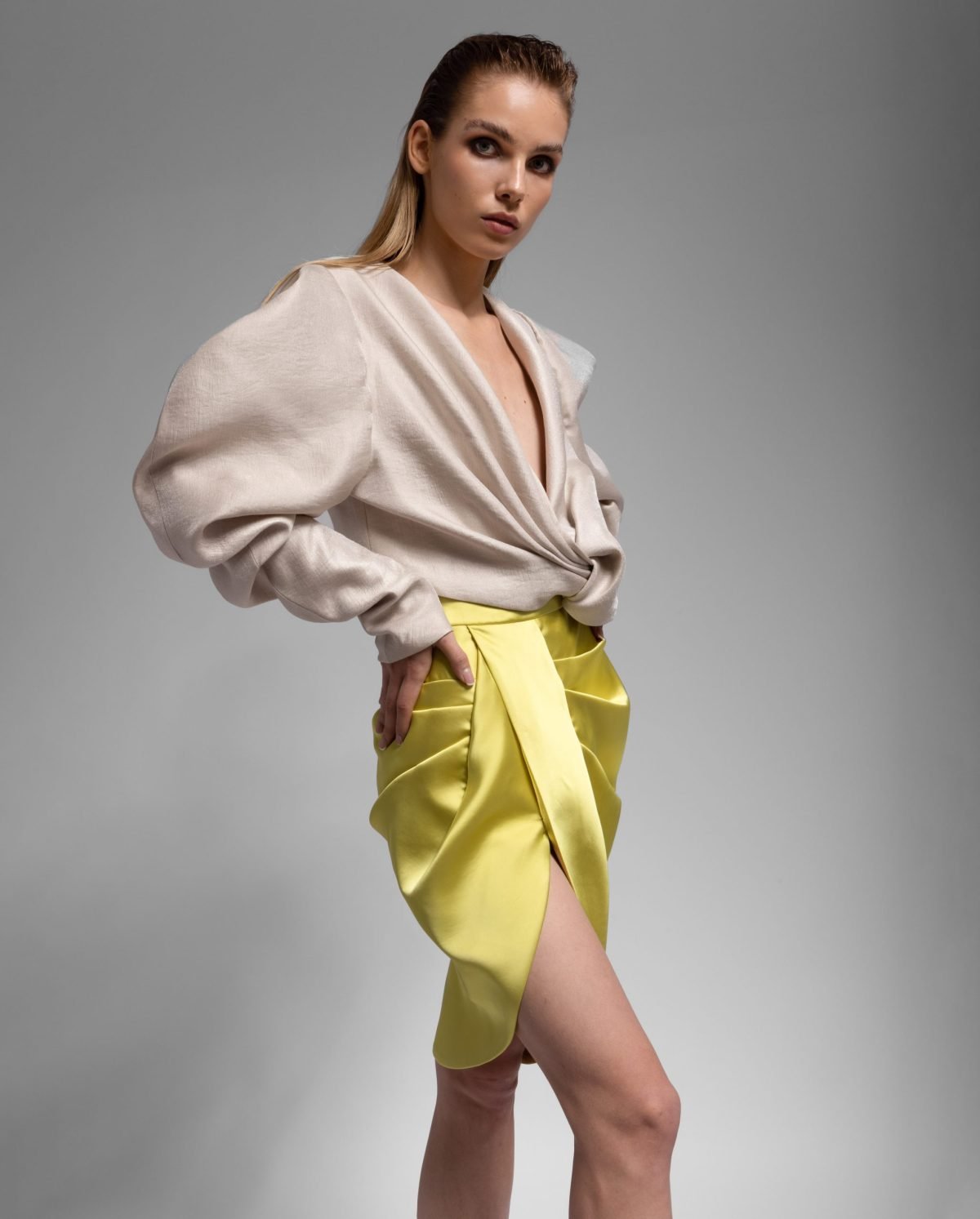 Oversized Metallic Top