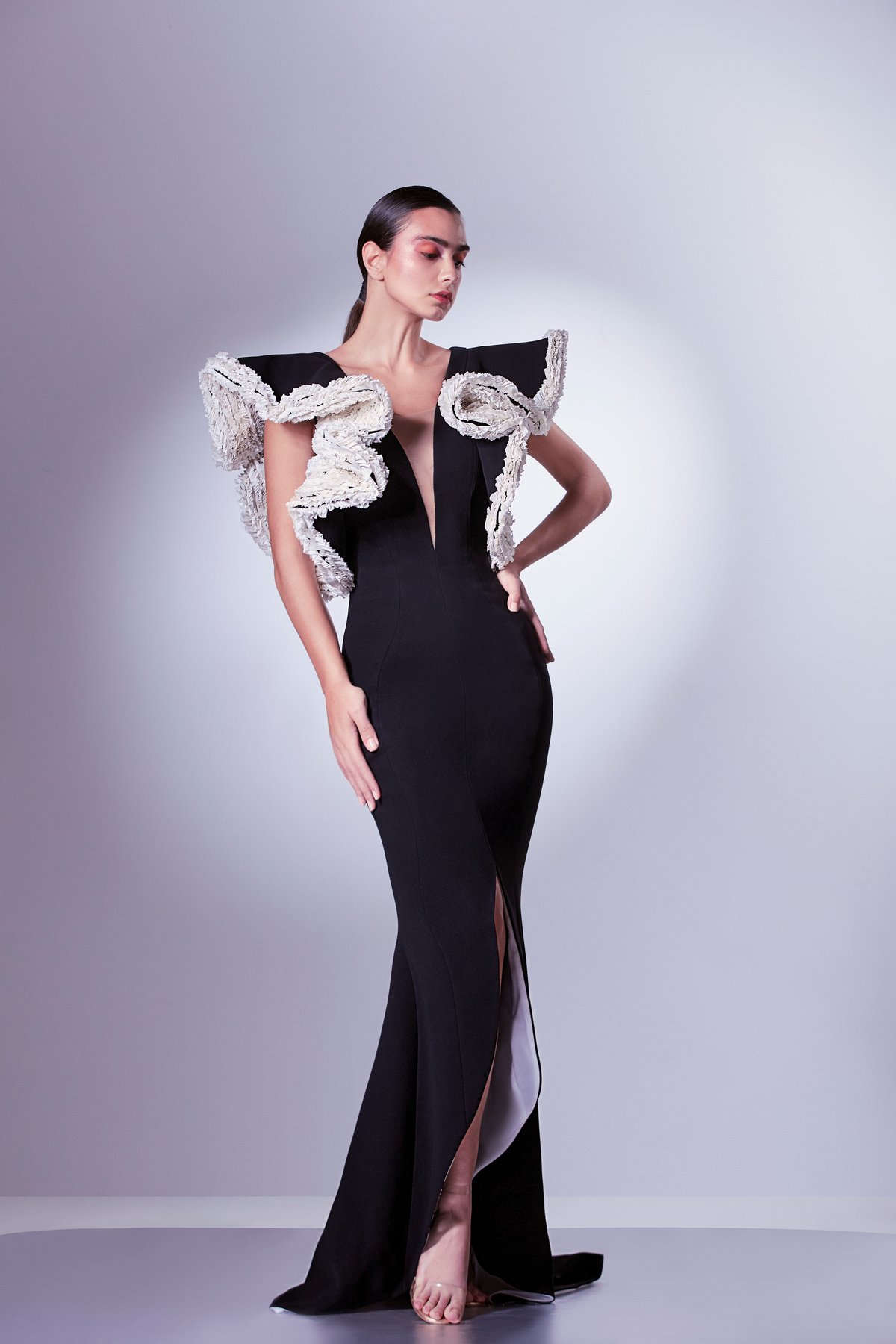 Deep V Mermaid Dress