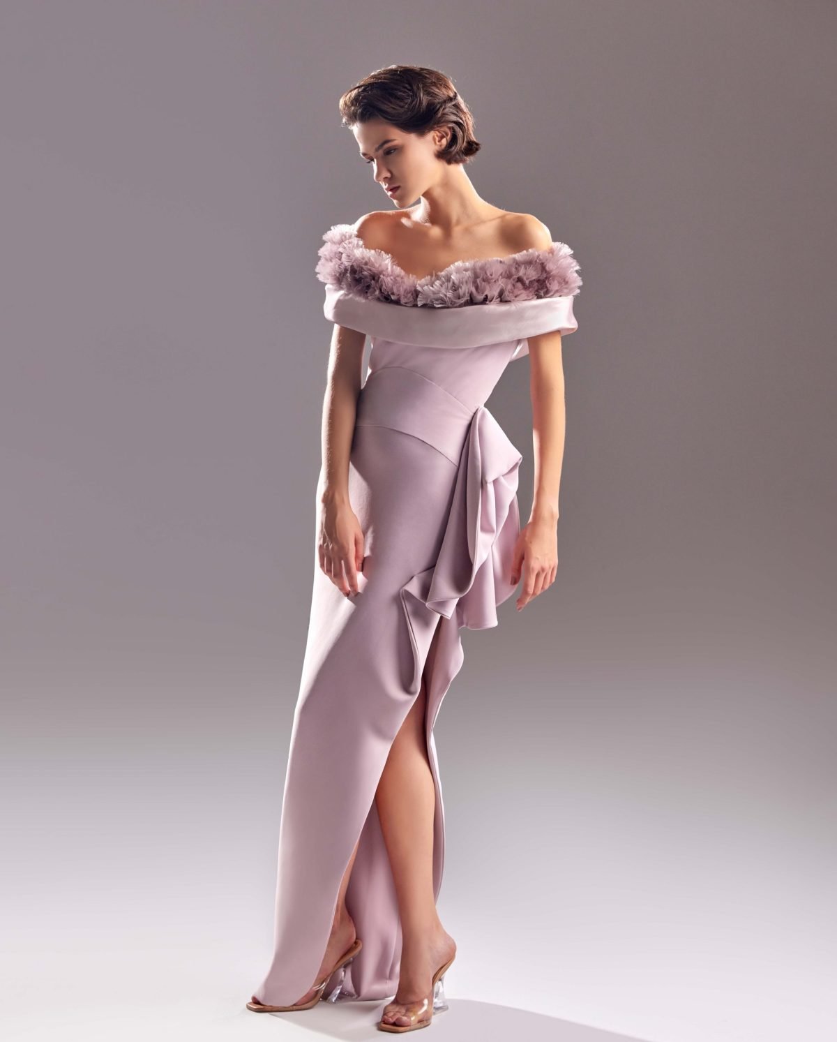 Bloomy Rosewood Crepe Dress