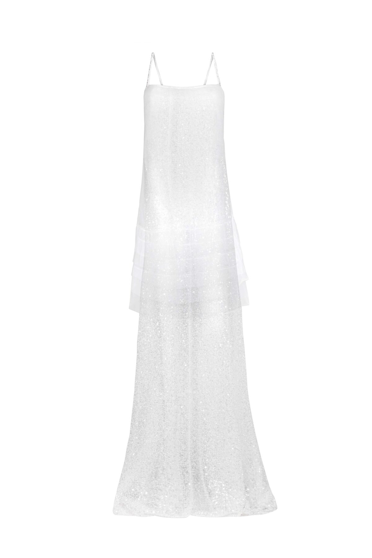 Ethereal Lace and Tulle Sheer Dress