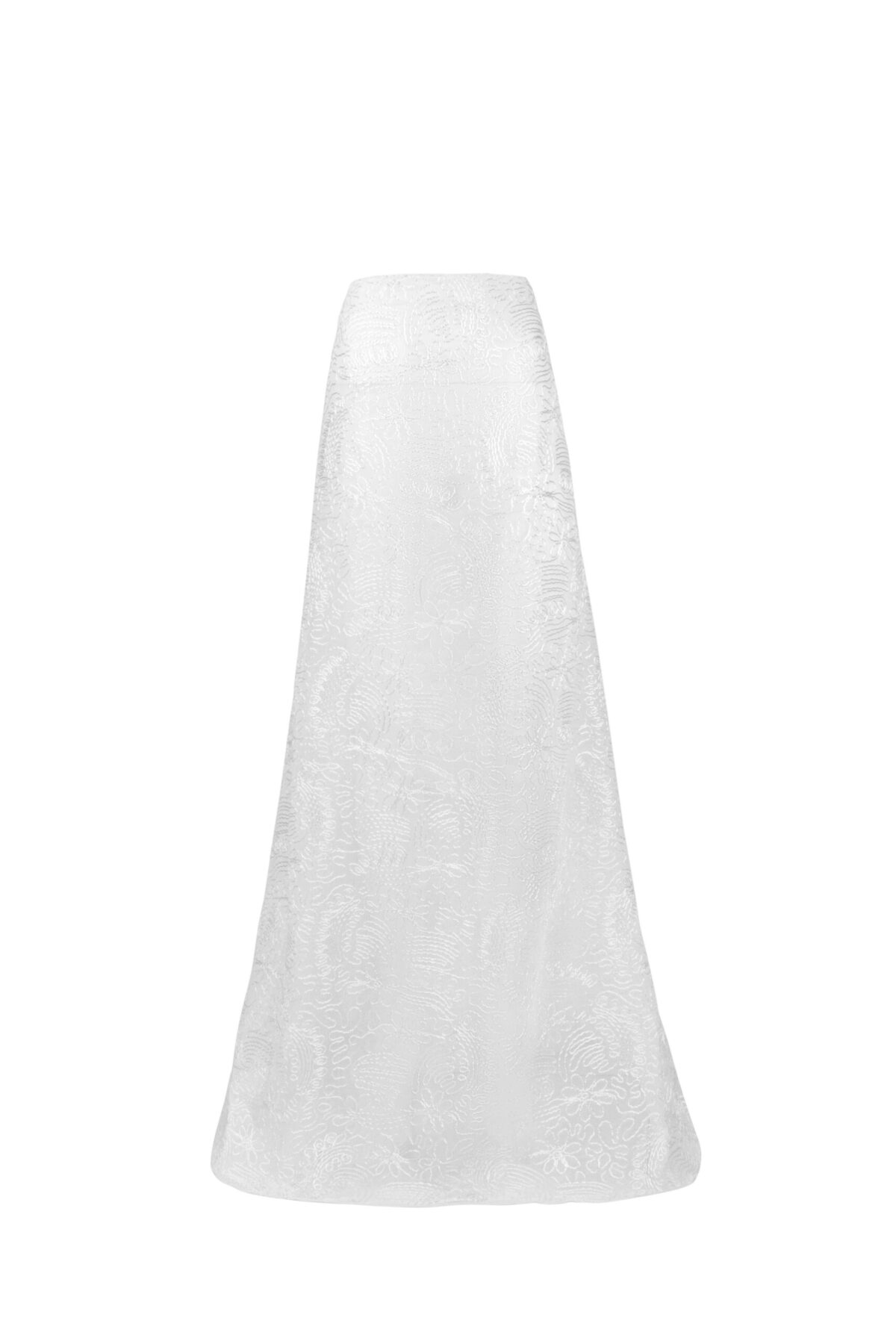 Pearly brocade Broard Column Skirt