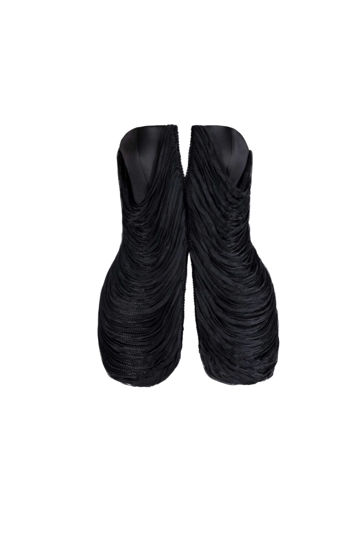 Corded Butterfly Black Corset