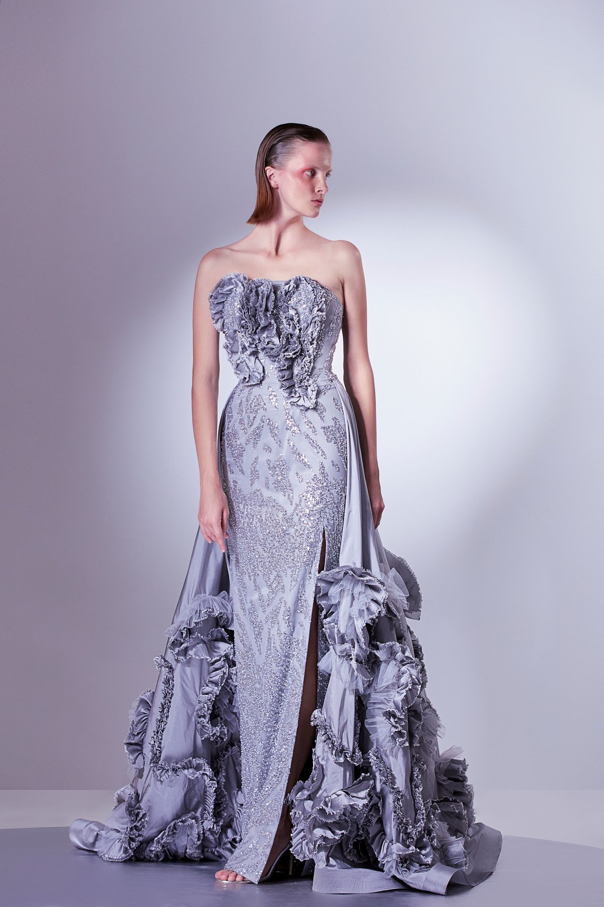 Lace Dress With Frills