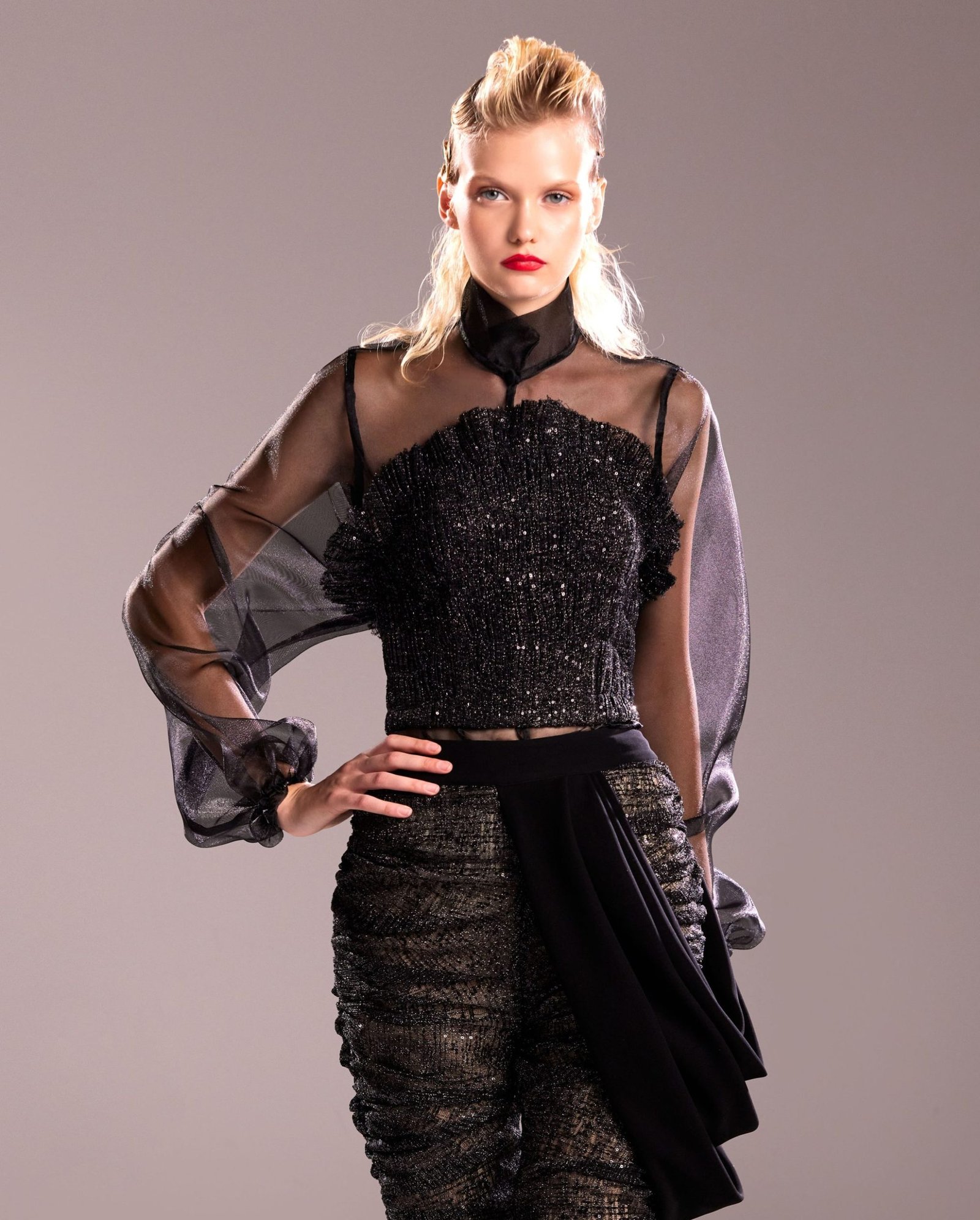 Sheer Black Shirt
