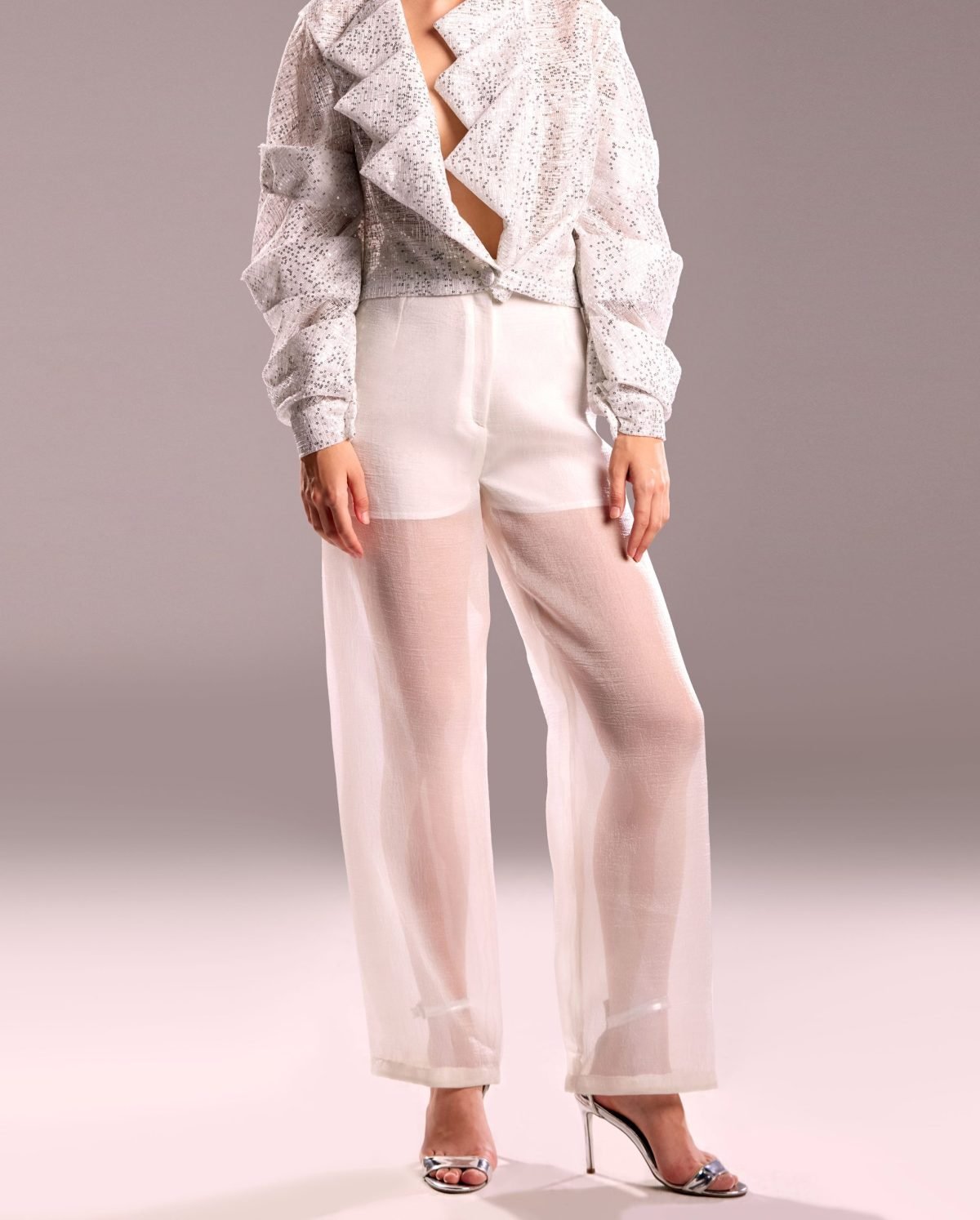 Organza Sheer Pants
