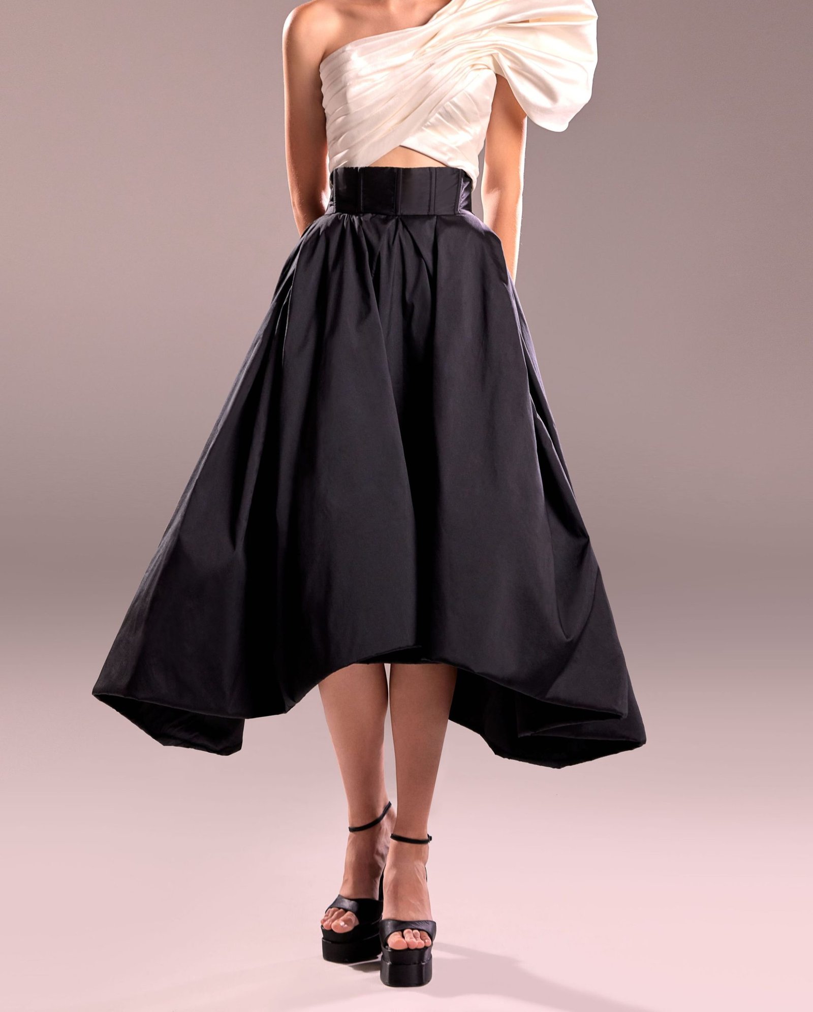 Taffeta Black Skirt