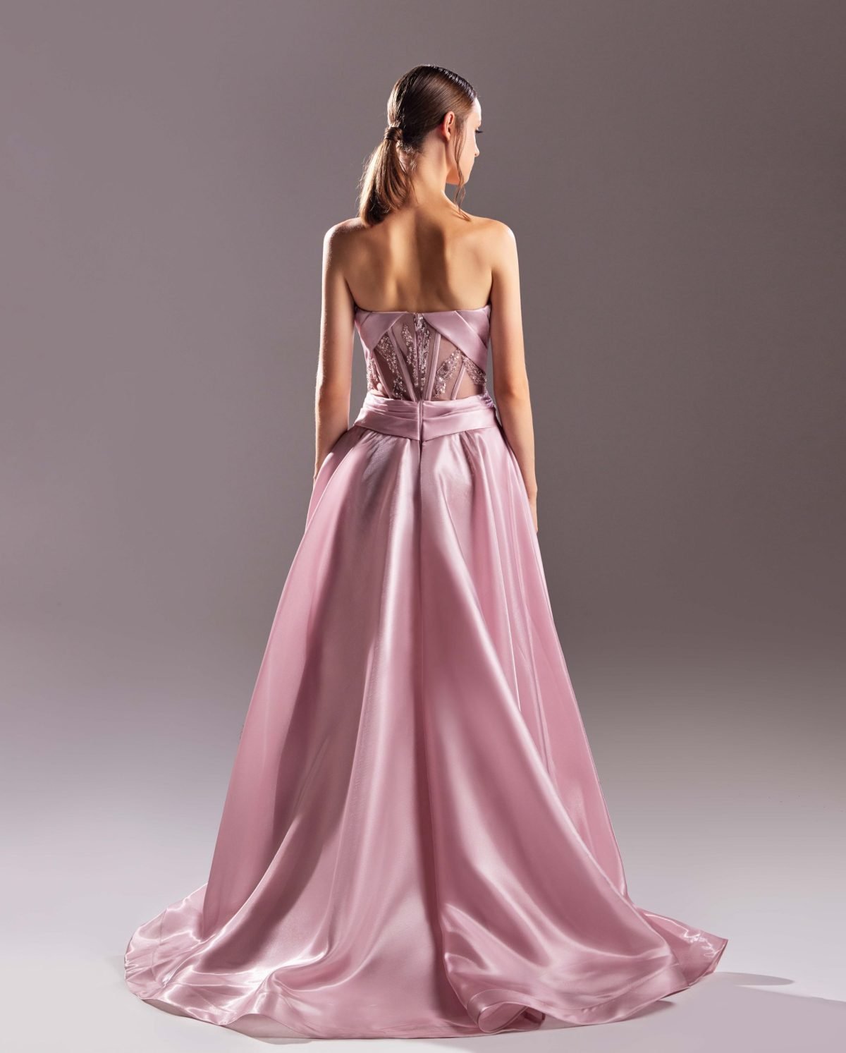 Crystal Lace Shimmered Corset Dress