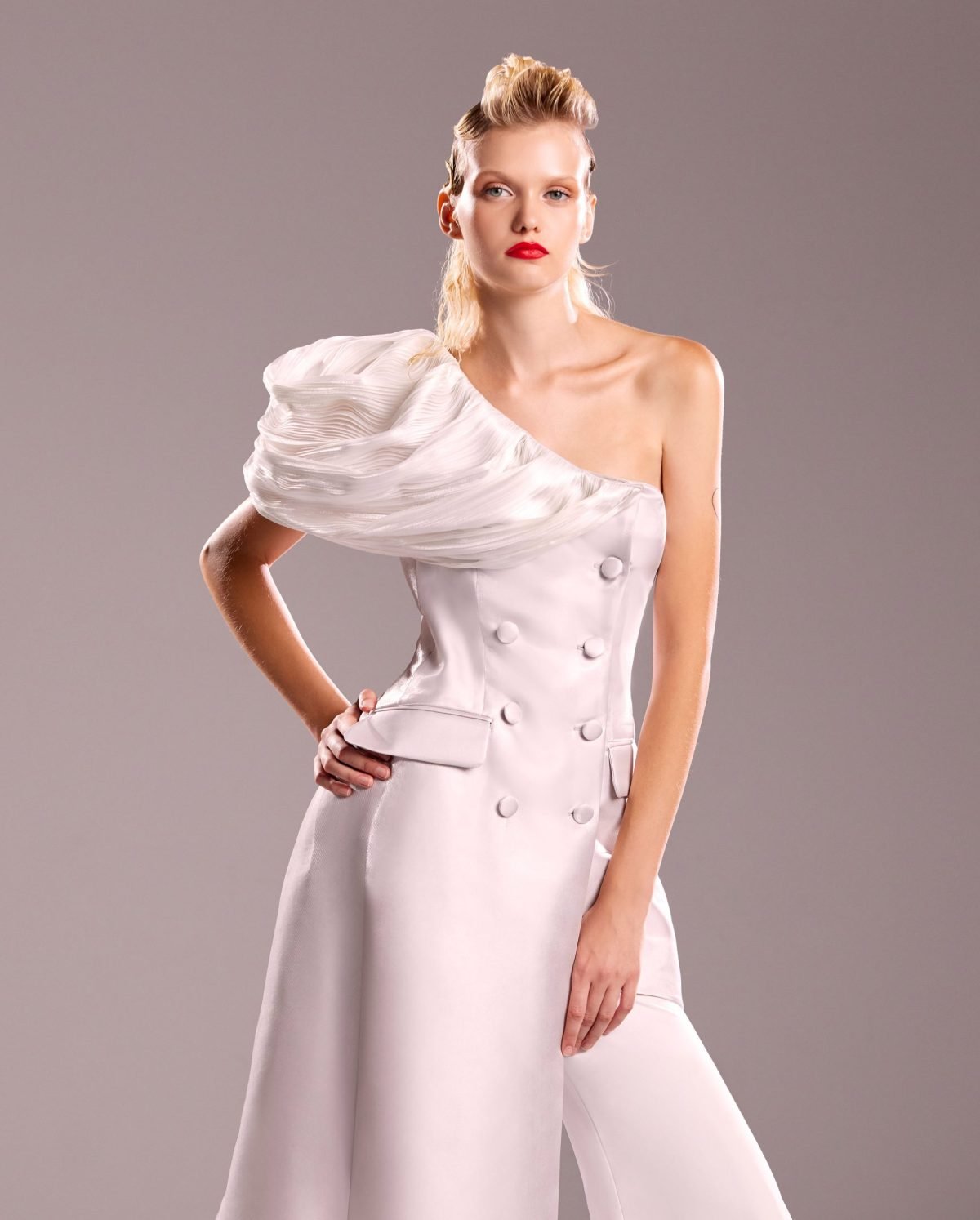 Asymmetrical Silver Jacket