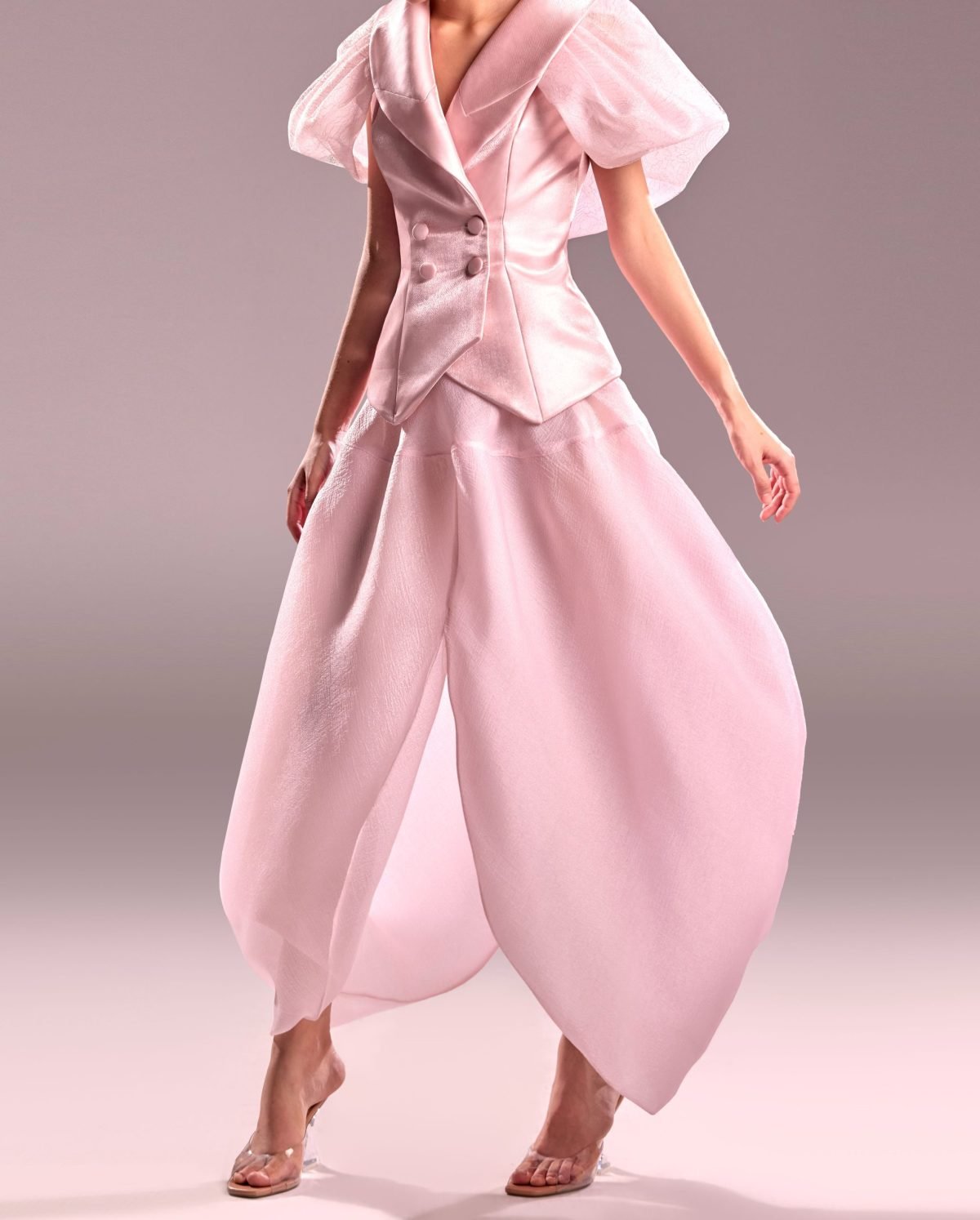 Pink Tulip Organza Skirt
