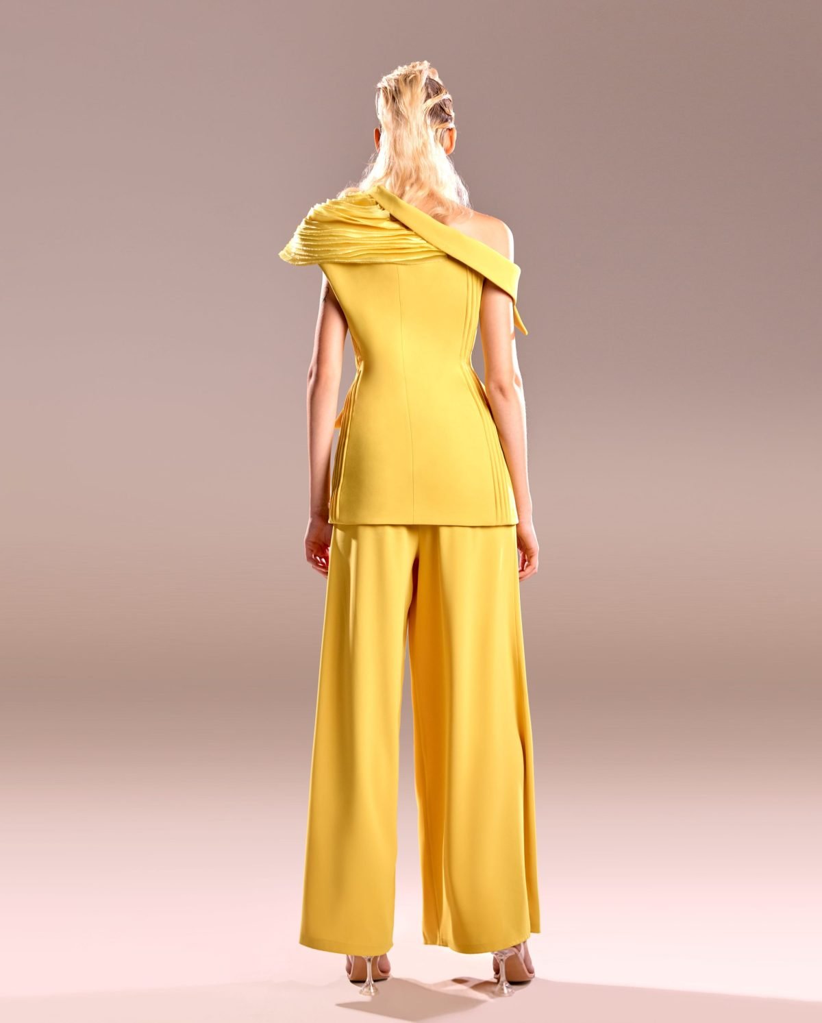 Yellow Off Shoulder Jacket