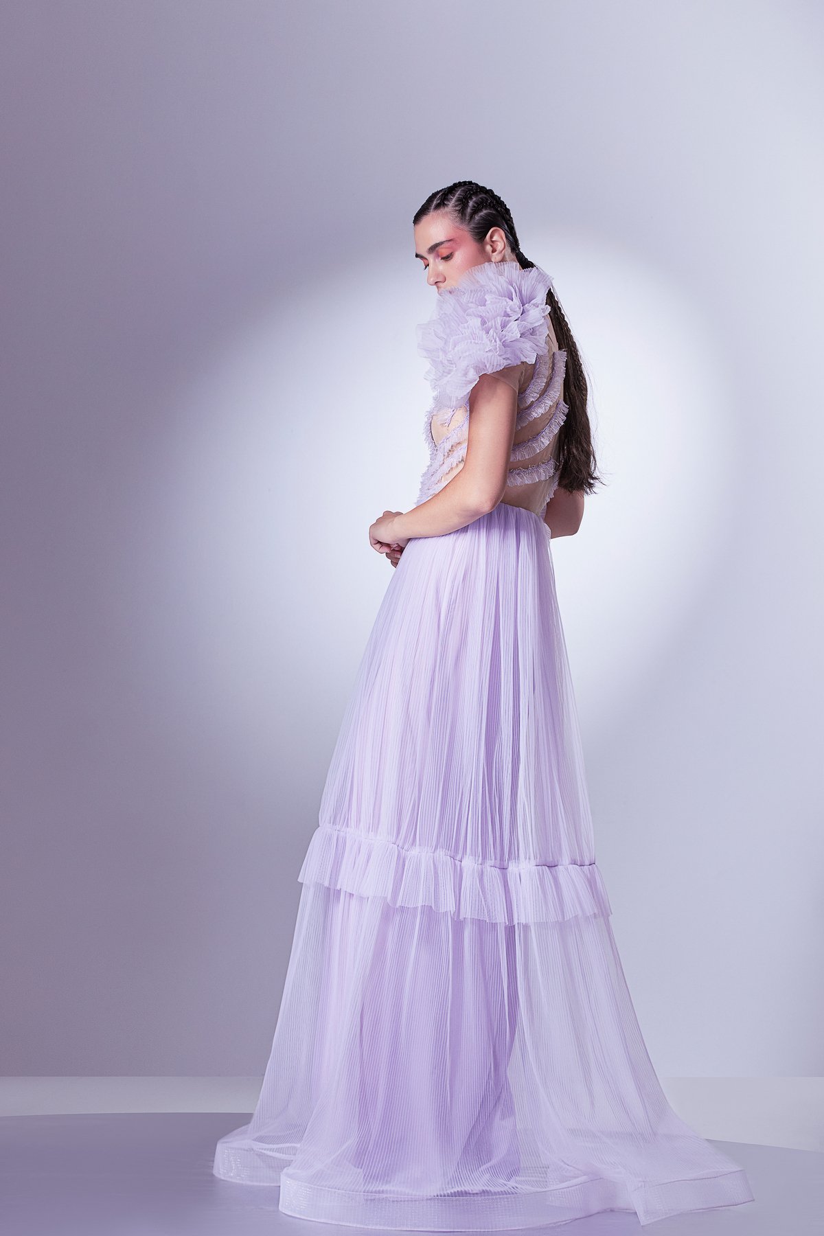 One Shoulder Tulle Dress