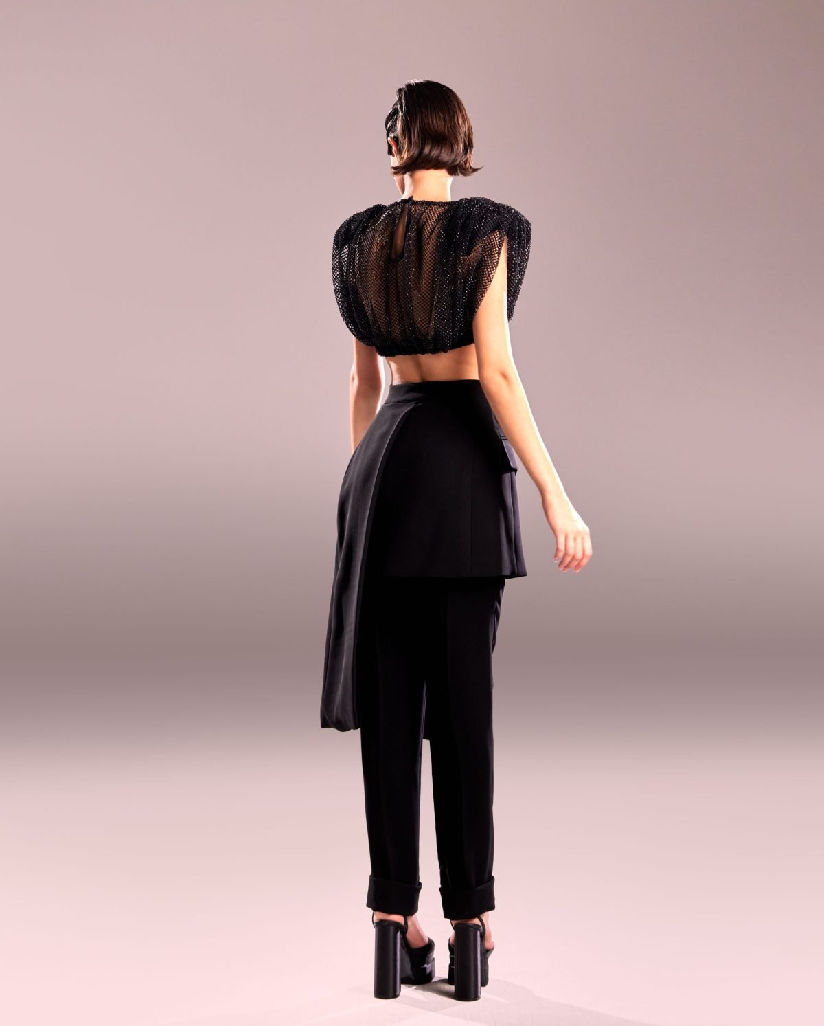 Black Peplum Pants