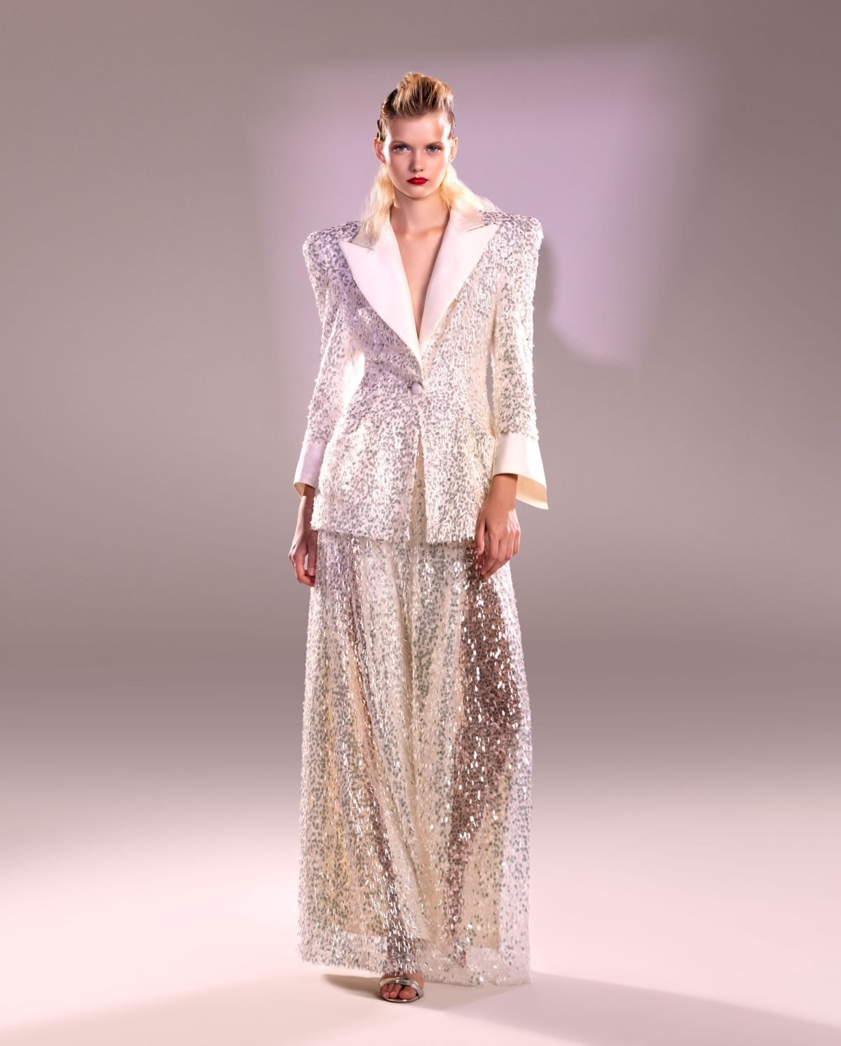 Paillette Open Back Jacket
