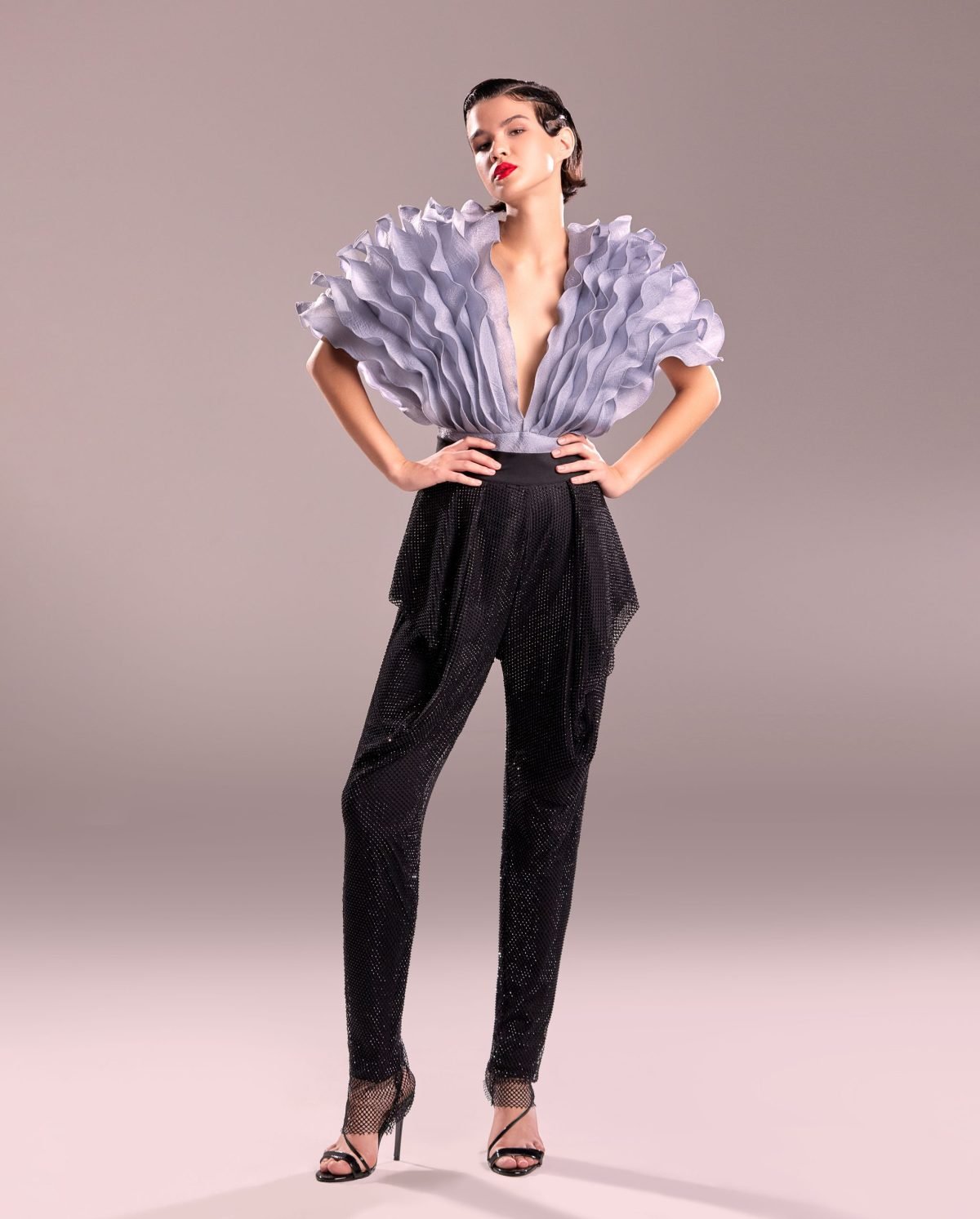 Crystallized Black Pants