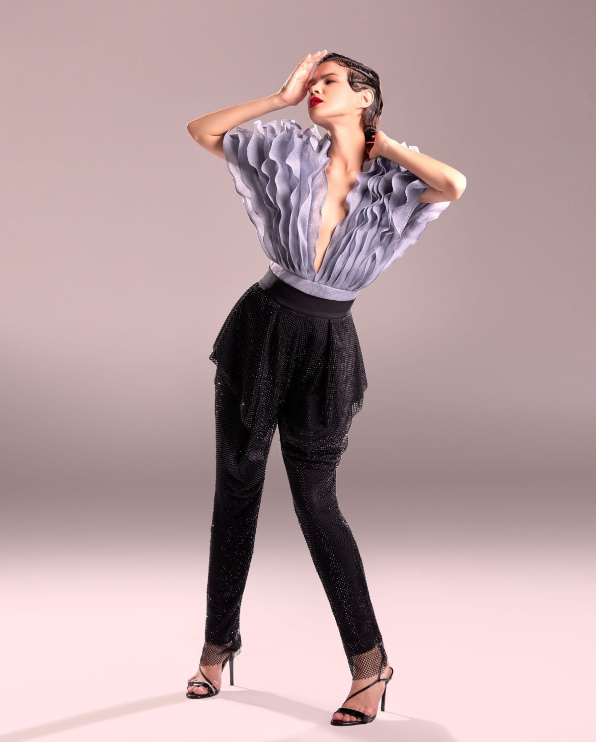 Crystallized Black Pants