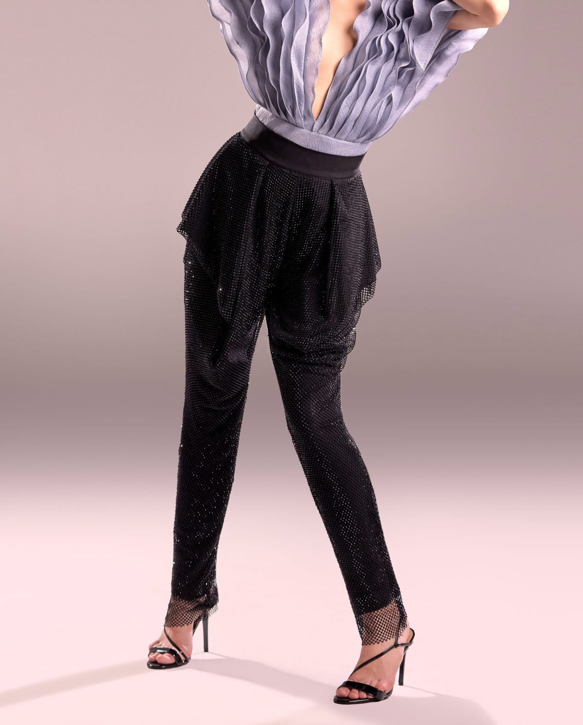 Crystallized Black Pants