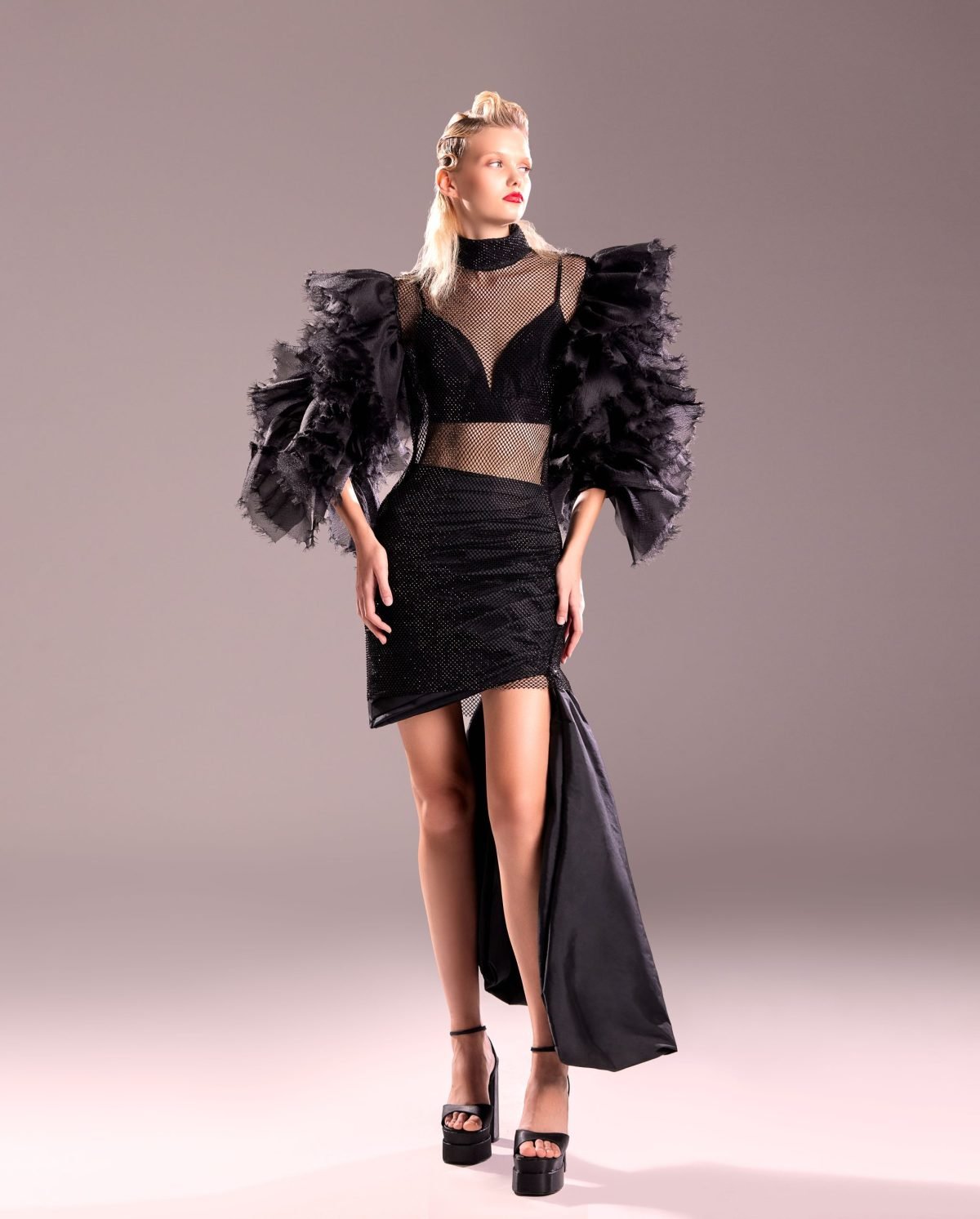 Crystallized Black Dress