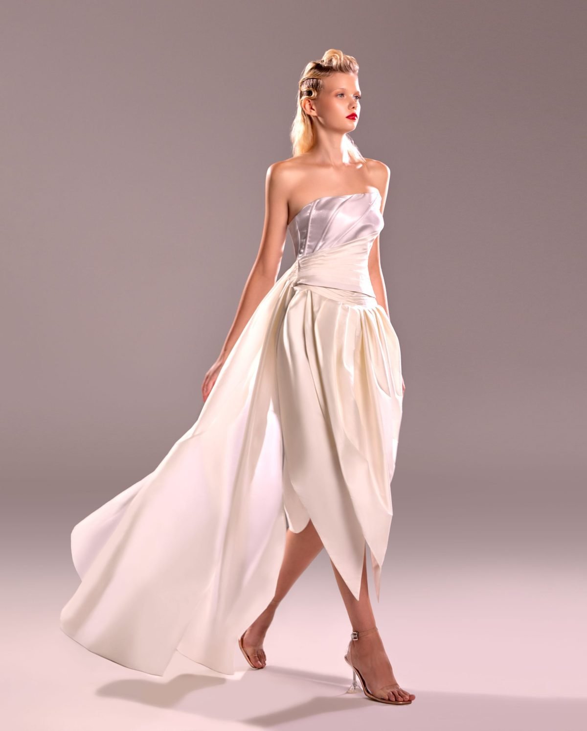 Silver Mikado Corset