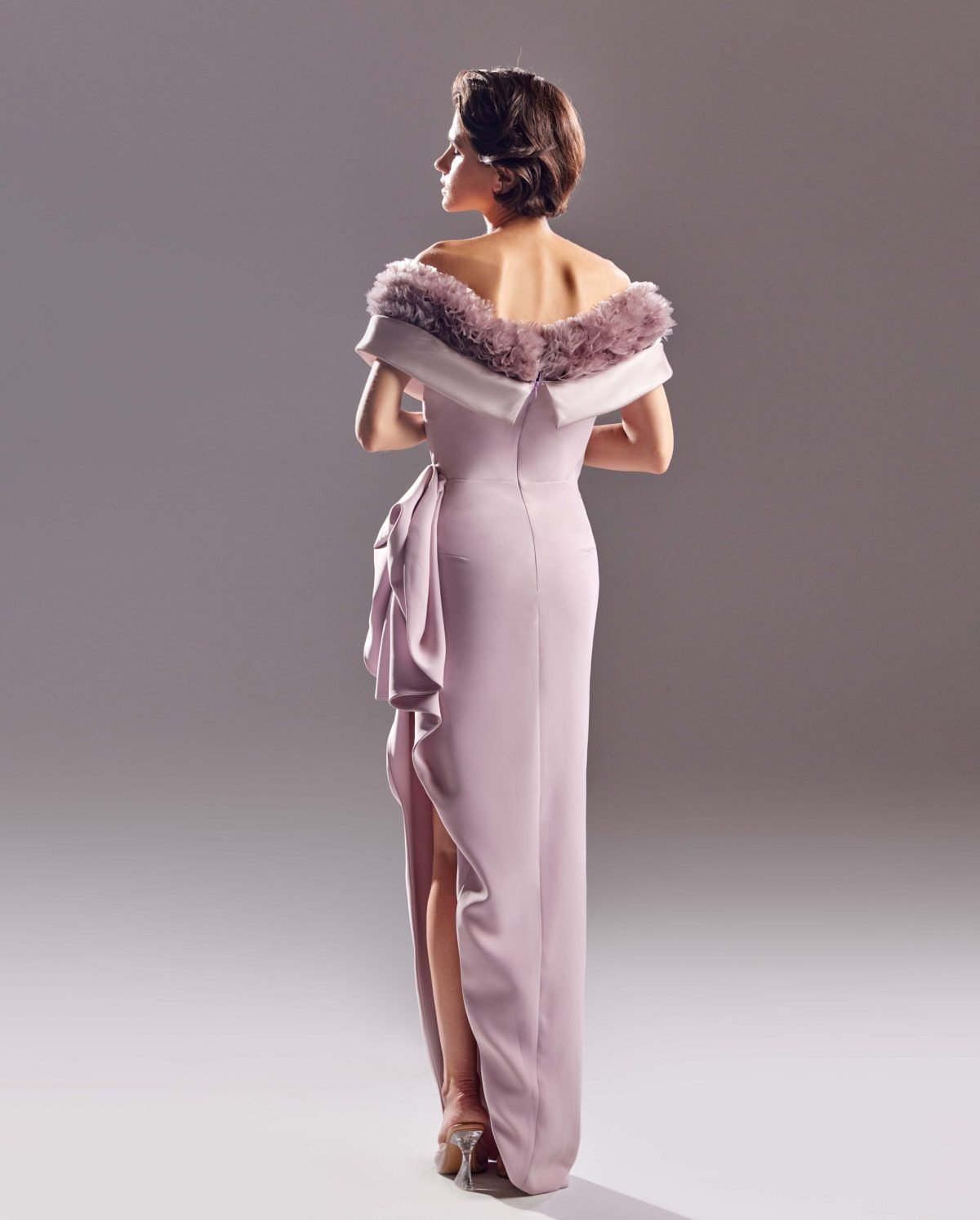 Bloomy Rosewood Crepe Dress