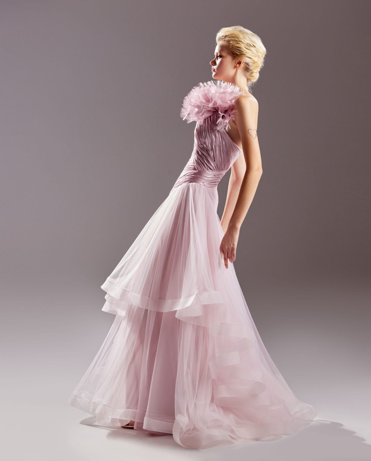 Voluminous Two Toned Pink Dress