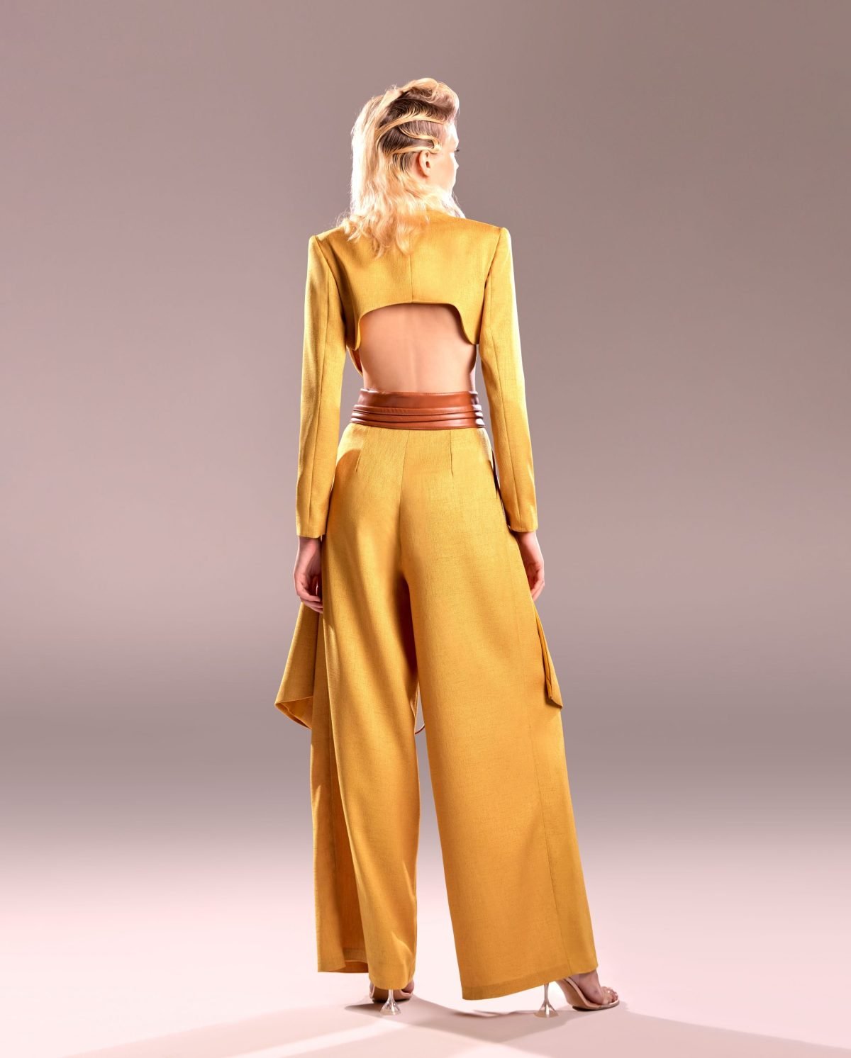 Flared Tweed Pants