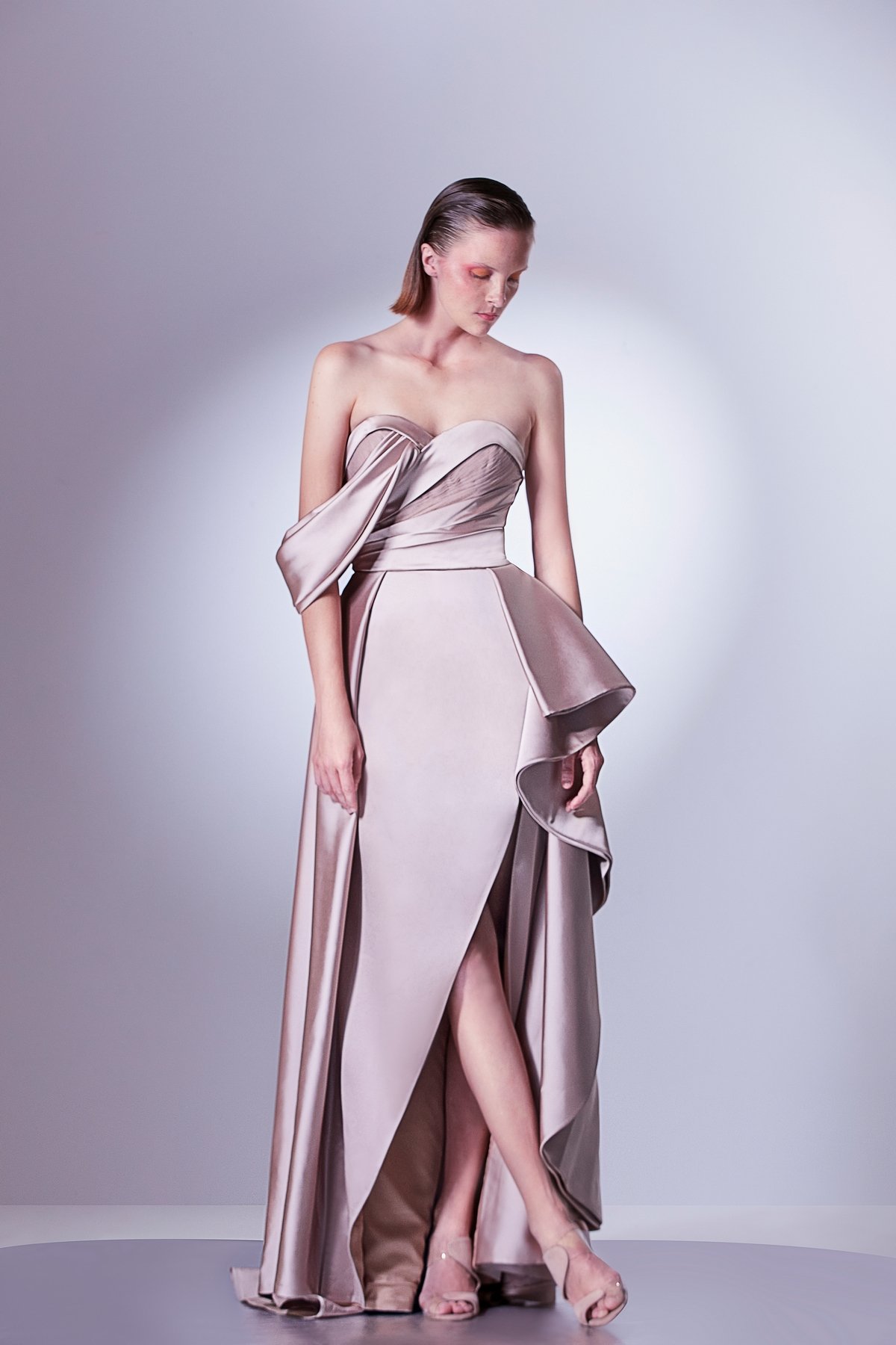 Asymetric Off Shoulder Dress