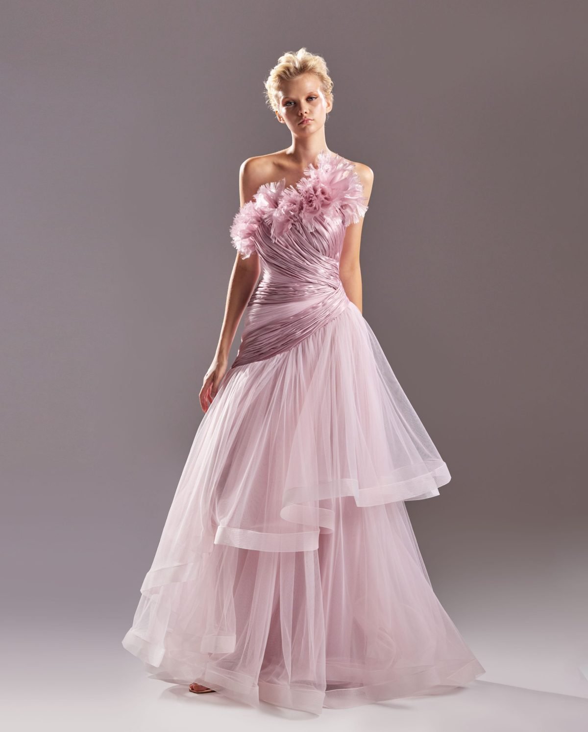 Voluminous Two Toned Pink Dress