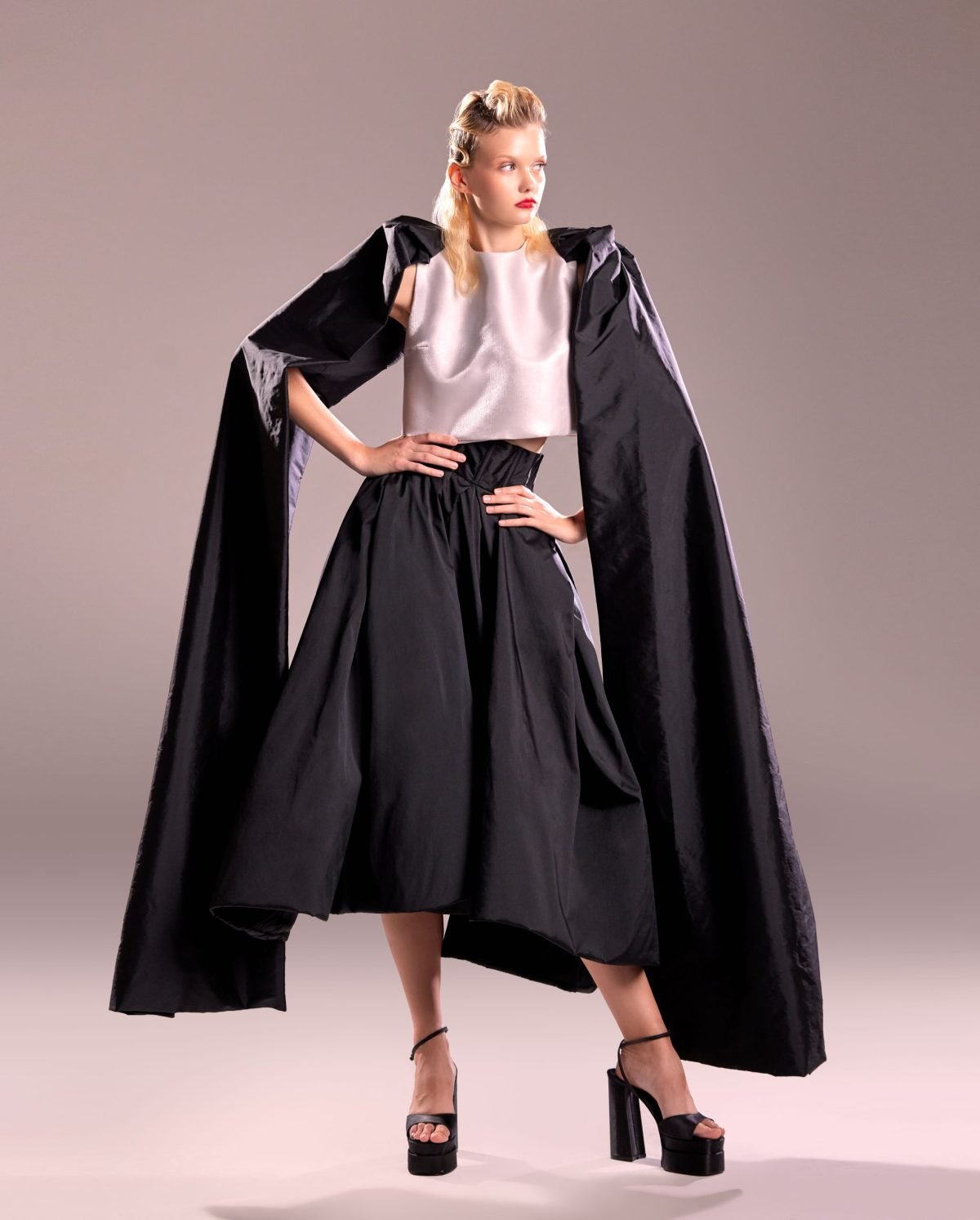 Pants Shaped Skirt - Black, 46