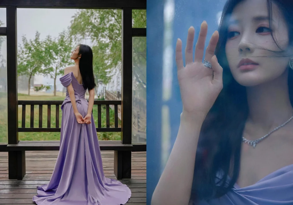 Li Ytong in Gaby Charbachy at the Tik Tok Gala Shanghai