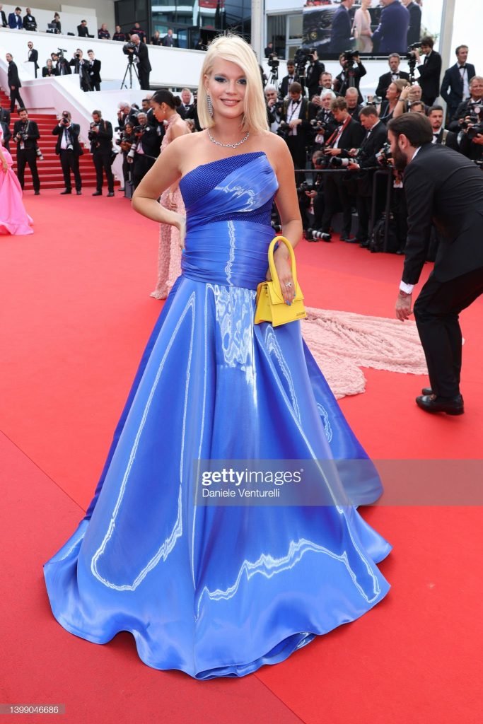 Jenny Gordienko attends the 75th Anniversary celebration screening of "The Innocent (L'Innocent)" during the 75th annual Cannes film festival at Palais des Festivals